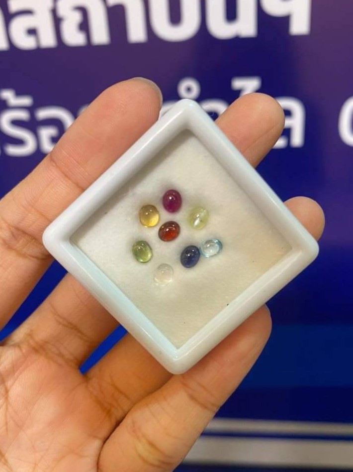 พลอยนพเก้า (Nine Gems) พลอยแท้ อัญมณีมงคลประจําวันเกิด เครื่องประดับพลอย