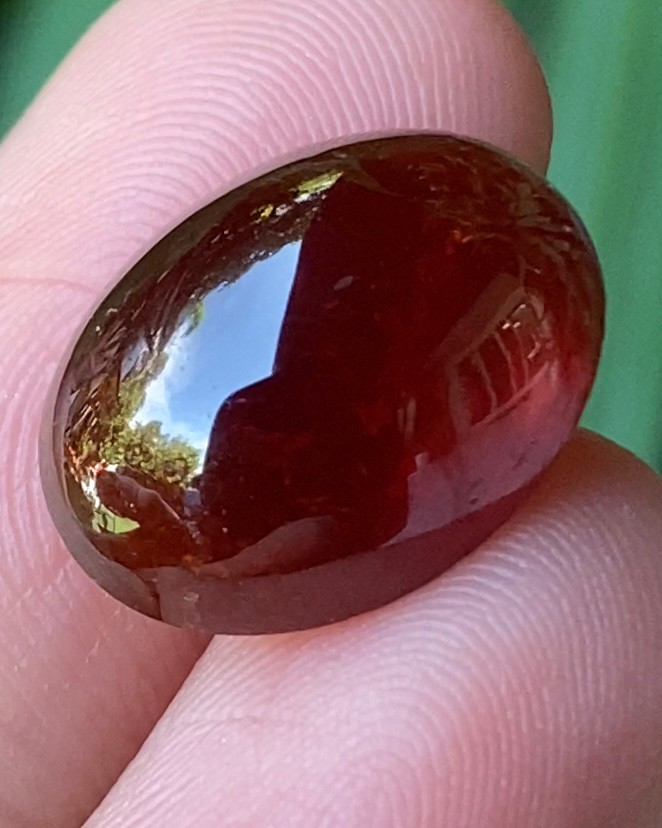 พลอย สเปสซาร์ไทต์ Spessartite Garnet 13.17 กะรัต (Cts.) ดิบ Unheated พลอยแท้ อัญมณีมงคลประจําวันเกิด เครื่องประดับพลอย