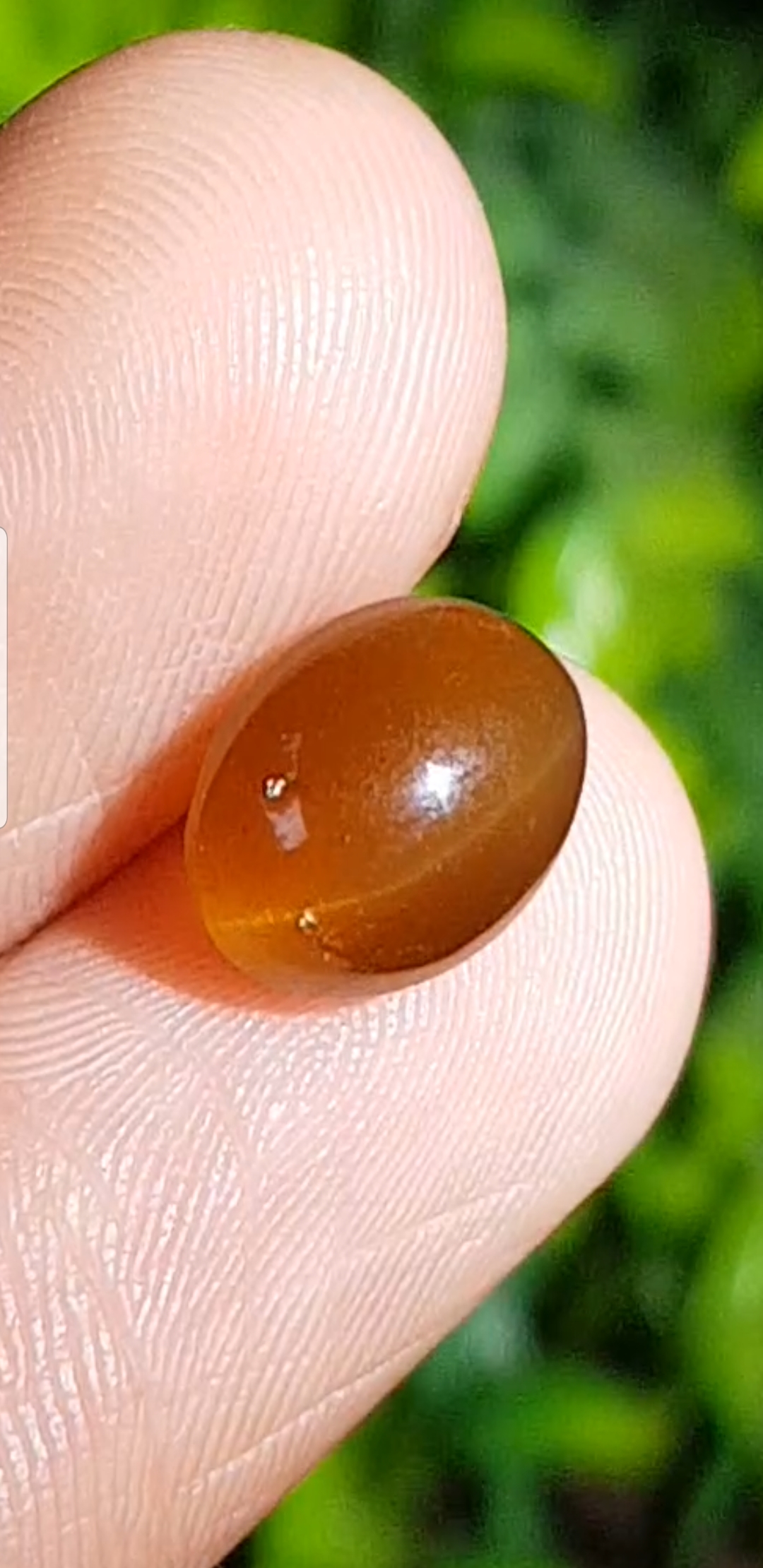 พลอย ตาแมว อะพาไทต์ Cat eye Apatite 4.35 กะรัต (Cts.) พลอยแท้ อัญมณีมงคลประจําวันเกิด เครื่องประดับพลอย