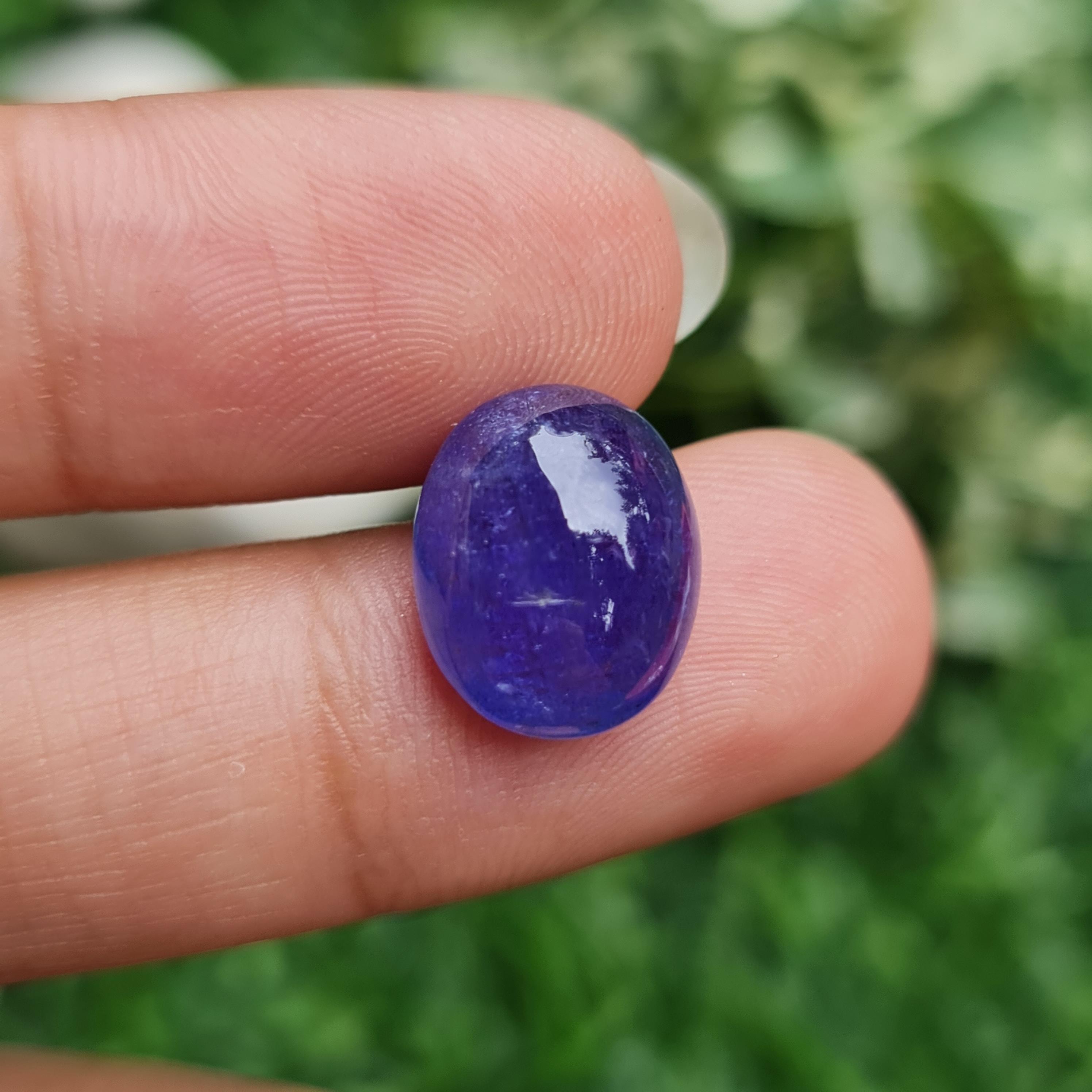 พลอย แทนซาไนท์ Tanzanite 8.18 กะรัต (Cts.) พลอยแท้ อัญมณีมงคลประจําวันเกิด เครื่องประดับพลอย