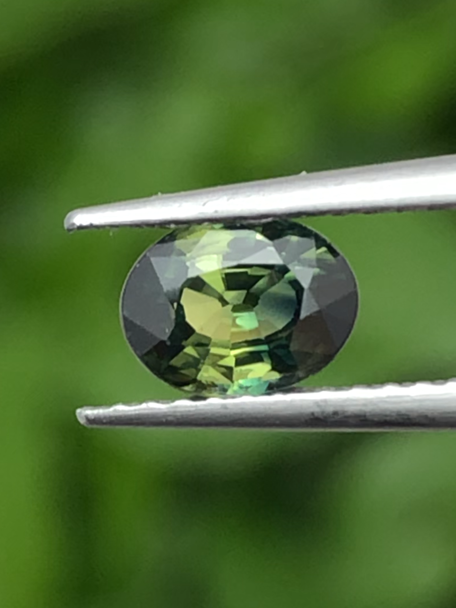 พลอย แซฟไฟร์ 2 สี Bi Color Sapphire 0.85 กะรัต (Cts.) พลอยแท้ อัญมณีมงคลประจําวันเกิด เครื่องประดับพลอย