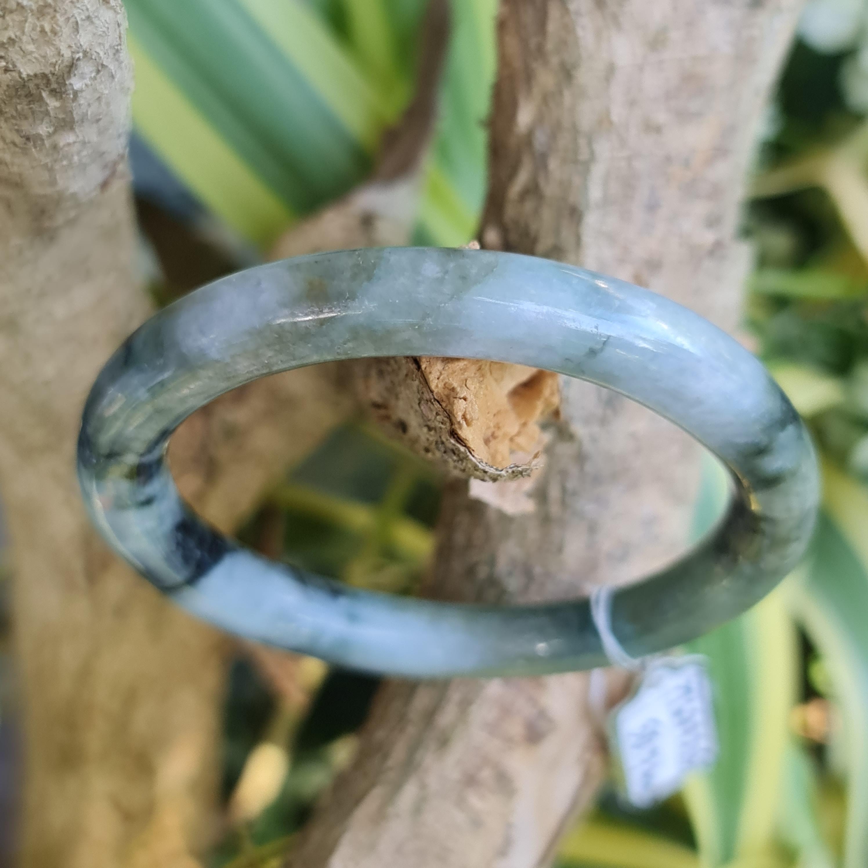 JT6711215 หยก พม่า แท้ Jade กำไลหยก 50.7 มม. (Jadeite bracelet) พม่า (Myanmar)