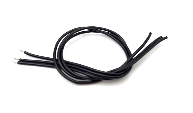 สายไฟซิลิโคนสีดำ #16 AWG ยาวประมาณ 30 เซนติเมตร(1แพ็คมี 3 เส้น) 2716-3