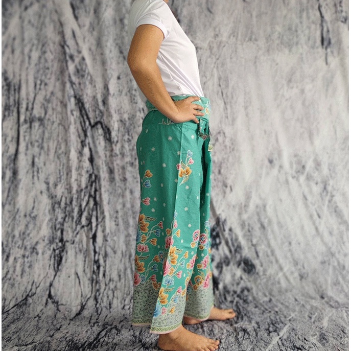 STAMPCOTTON กางเกงขายาว ผ้าปาเต๊ะ กางเกงเล กางเกงใส่สบาย