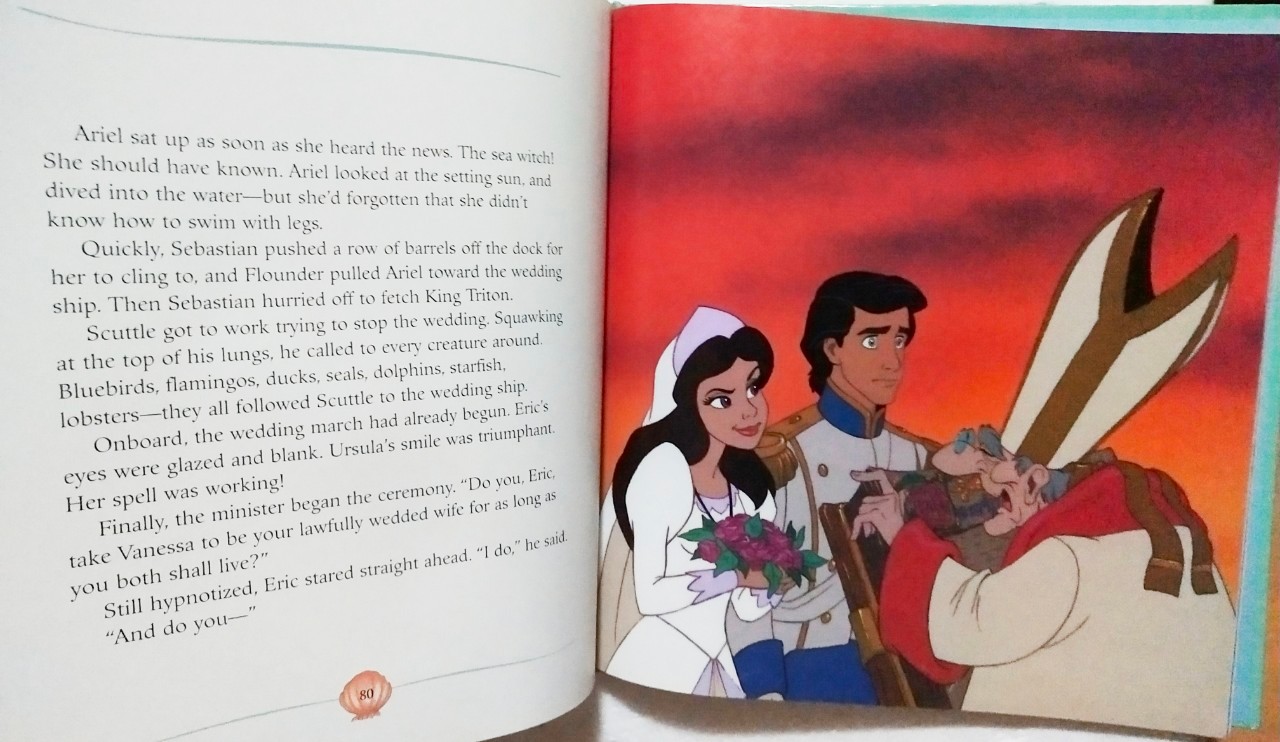 หนังสือนิทานภาพสวย**ปกหลังมีตำหนิตรงสันบนและมีรอยตามภาพ, เจ้าหญิงเงือกน้อย แอเรี่ยล The Little Mermaid