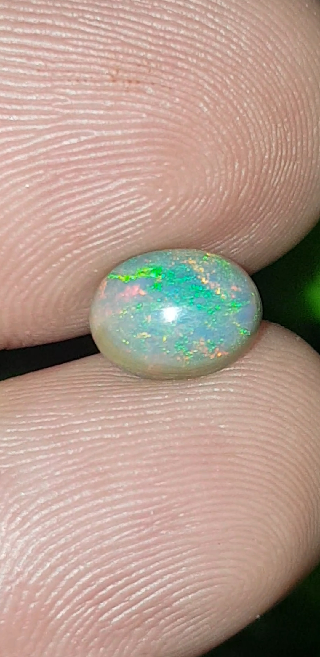 พลอย โอปอล Opal 1.24 กะรัต (Cts.) พลอยแท้ อัญมณีมงคลประจําวันเกิด เครื่องประดับพลอย