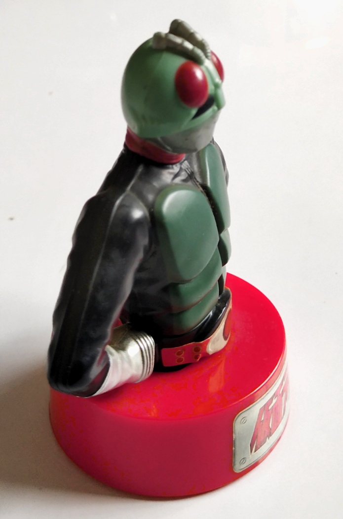 ของเล่น ของสะสมมาสค์ไรเดอร์ บัสครึ่งตัว ไรเดอร์1 เท้าสะเอว งาน แมคโดนัลด์ สภาพเก่าเก็บ ระบบไฟในตัวหมดอายุตามสภาพแล้ว