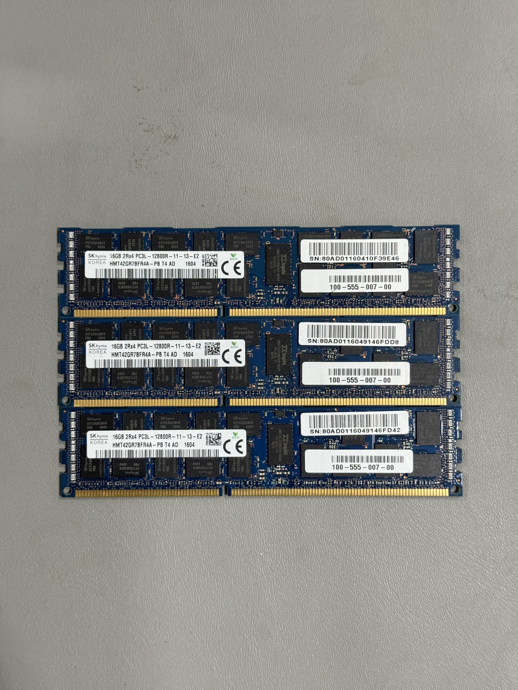Ram Server Skhynix 16GB 2Rx4 PC3-12800R สำหรับ Server มี 40 ตัว