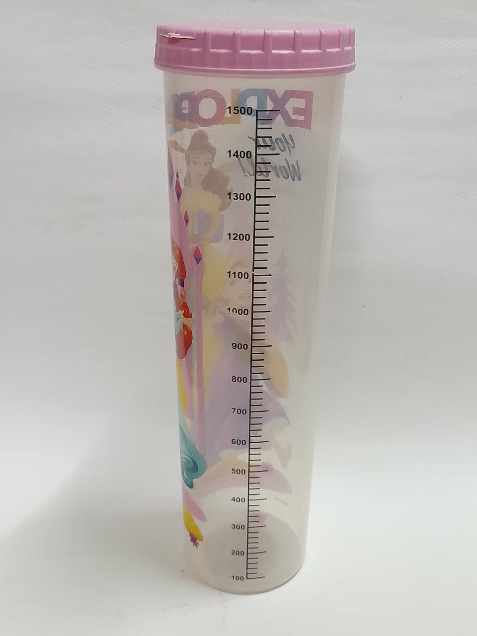 มีหลายภาพ,,กระบอกพลาสติก ลายรวมเจ้าหญิงดีสนีย์ ขนาดใหญ่ ตามรูป