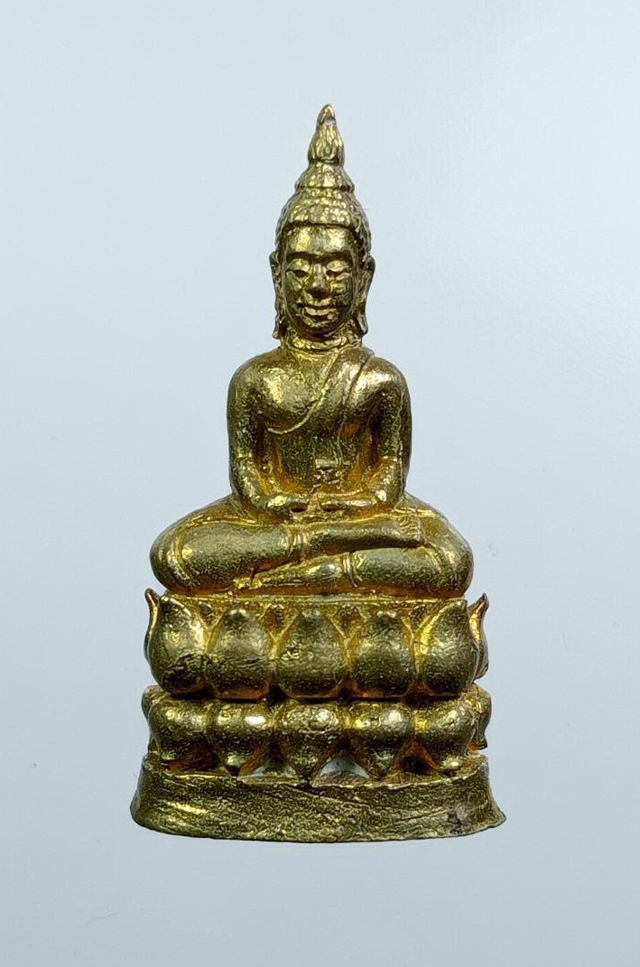 ก848 รูปหล่อ พระประธานพิมพ์เล็กย้อนยุค วัดบ้านสูตร จ.สุพรรณบุรี