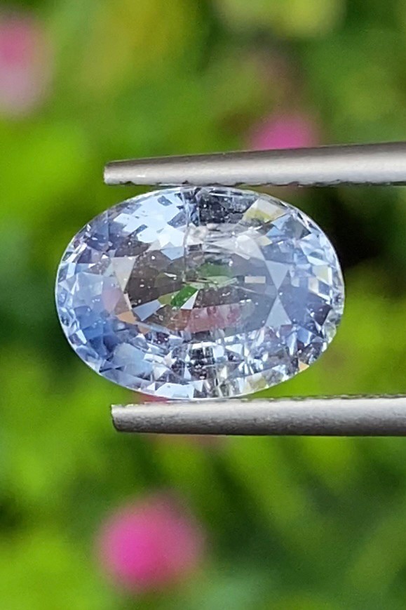 พลอย ไพลิน blue sapphire 2.75 กะรัต (Cts.) พลอยแท้ อัญมณีมงคลประจําวันเกิด เครื่องประดับพลอย
