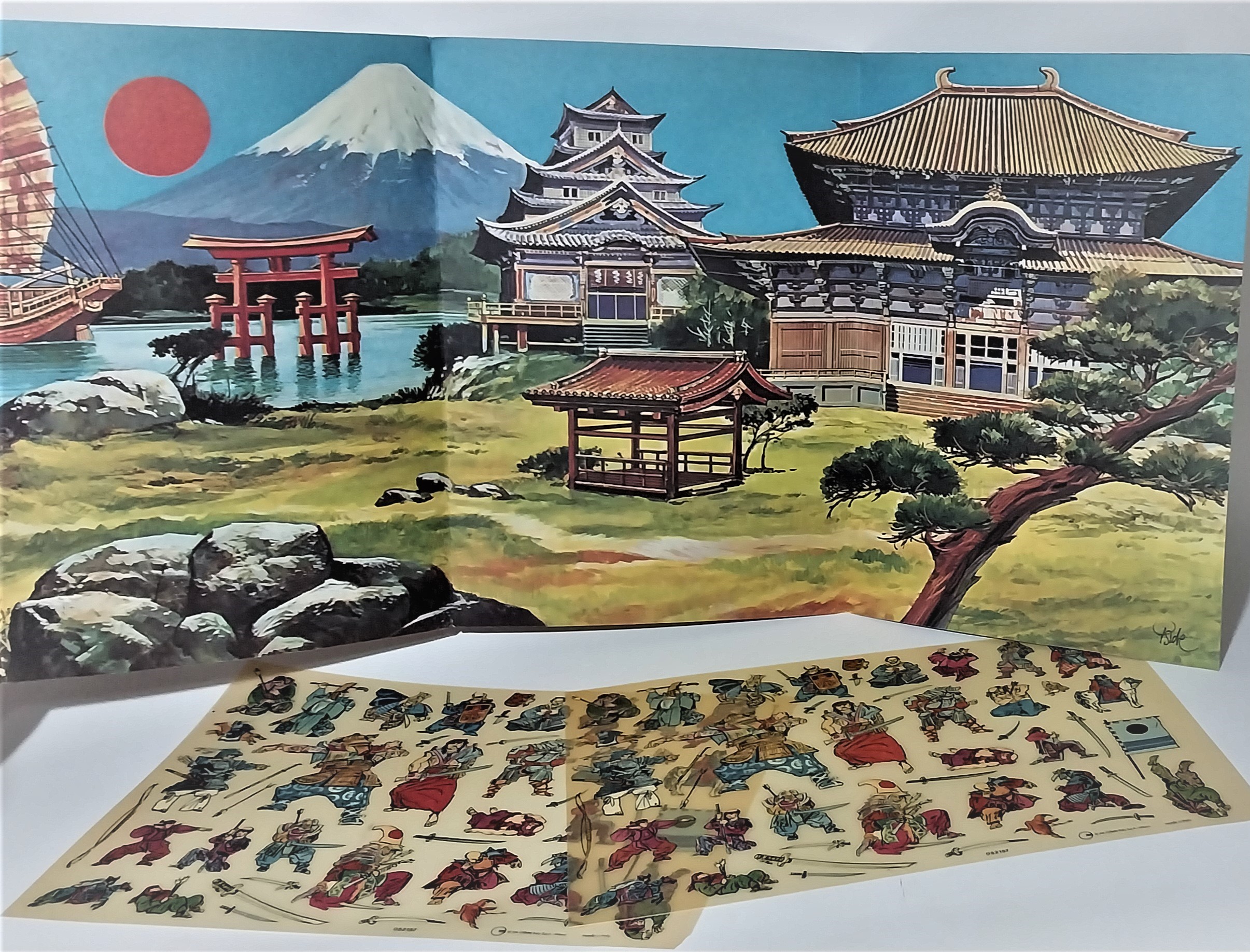 หนังสือภาพสวยการ์ตูน ฉบับภาษาเยอรมัน,KALKITOS เรื่องราวเกี่ยวกับซามูไรในประเทศญี่ปุ่น พร้อมรูปลอก