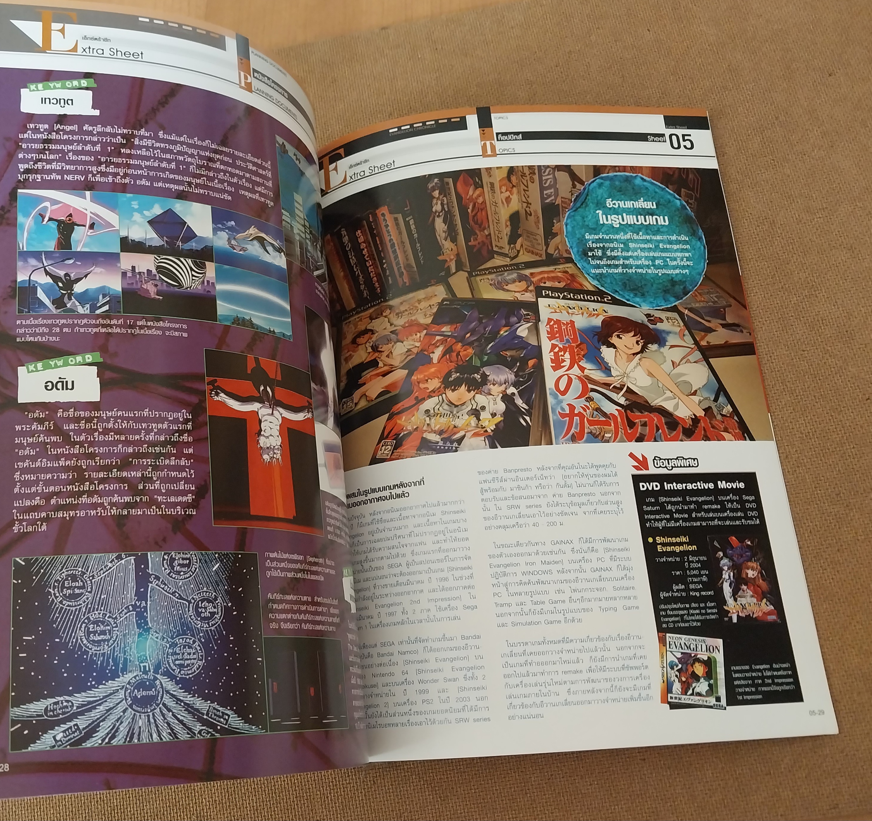 สารานุกรม สำหรับแฟนพันธุ์แท้อีวานเกเลี่ยน พิมพ์ 4 สีสวยงาม ตลอดทั้งเล่ม ฉบับที่ 5, Evangelion chronicle