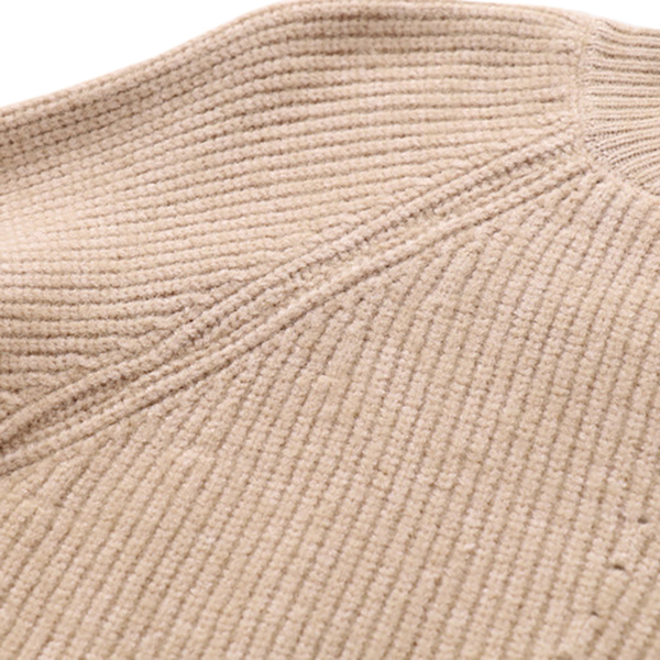 เสื้อสเวตเตอร์ไหมพรมวูลหนานุ่ม แขนยาวถักลายวินเทจ (12353LM)