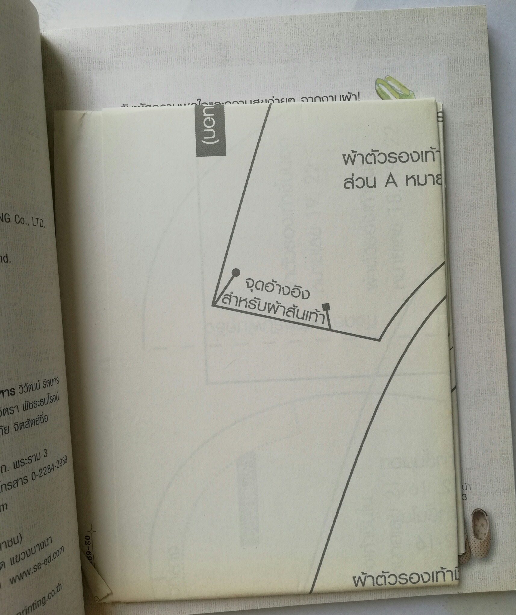 หนังสืองานประดิษฐ์รองเท้าแตะน่ารัก"เก๋ไก๋ สลิปเปอร์" หนังสือห่อปกพลาสติก