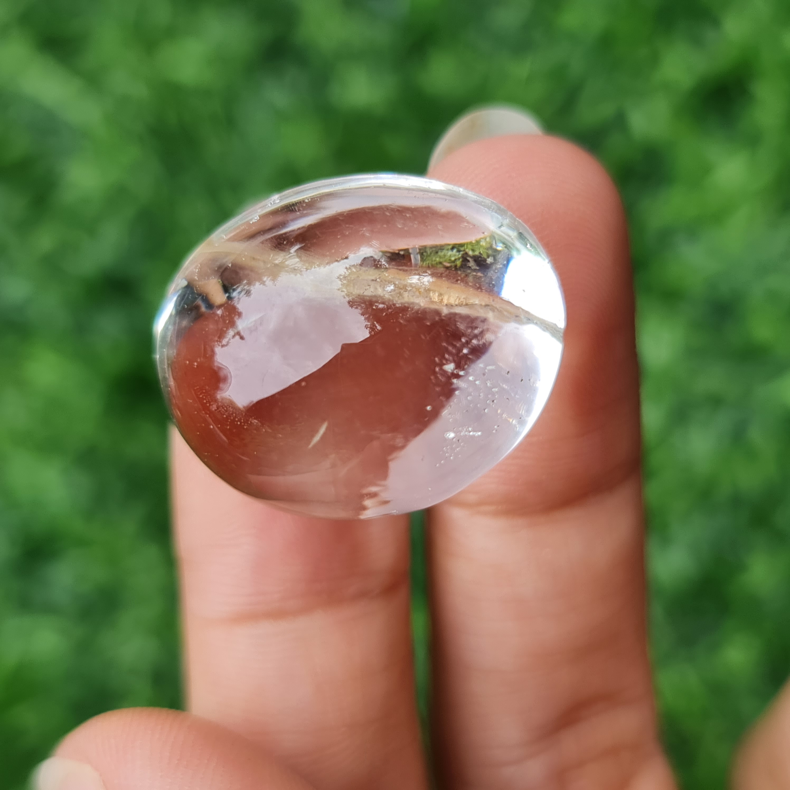 โป่งข่าม ควอตซ์ Rutilated Quartz 58.44 กะรัต Cts. พลอยแท้ อัญมณีมงคลประจําวันเกิด เครื่องประดับพลอย