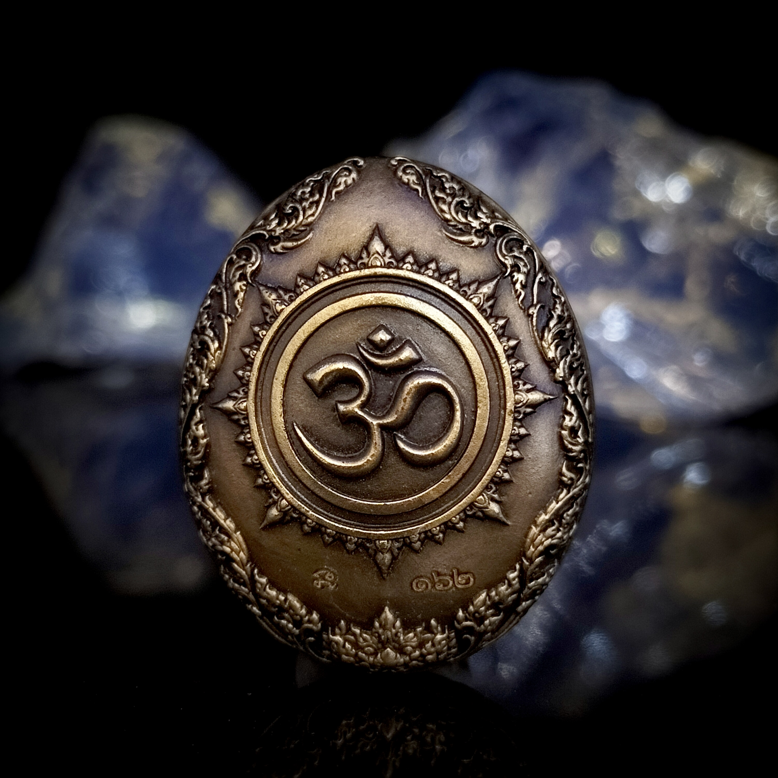 พระพิฆเนศ รุ่น คณปติ คเณศแห่งความสำเร็จ รหัส3 เนื้อไวท์บรอนซ์รมซาติน องค์ชุบทอง