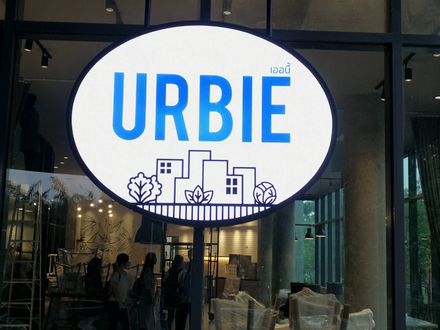 กล่องไฟซิงค์ ทำสี-หน้าอะคริลิค ติดสติ๊กเกอร์ ไฟออกหน้า #URBIE #ป้ายร้าน #ป้ายร้านอาหาร #ป้ายไฟออกหน้า