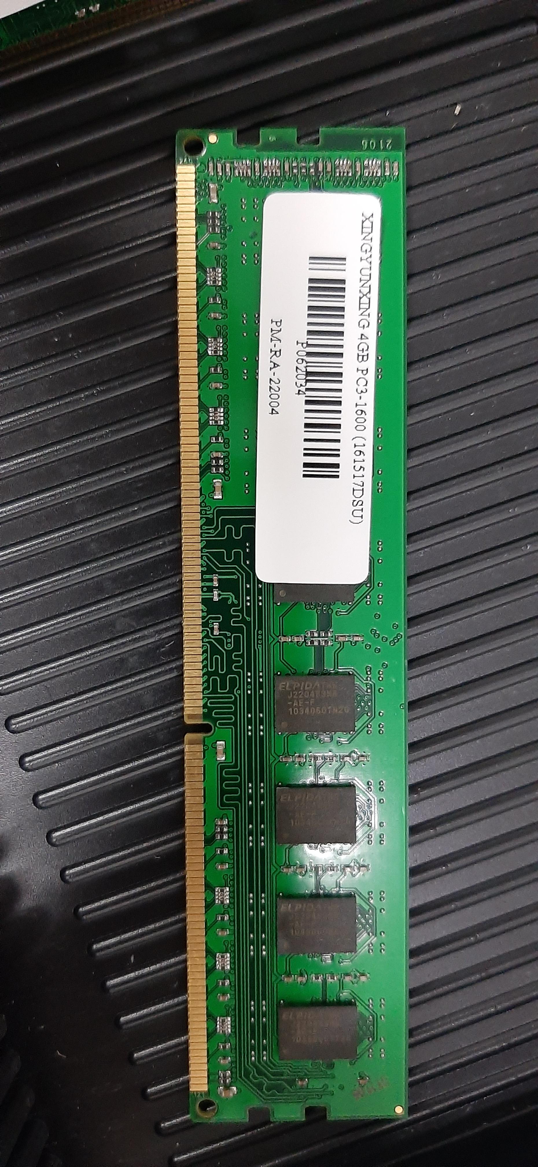 แรม ยี่ห้อ Xingyunxing 4GB (AMD) ใส่กับบอร์ด AM3+ มีประกันร้าน ดูแลดี