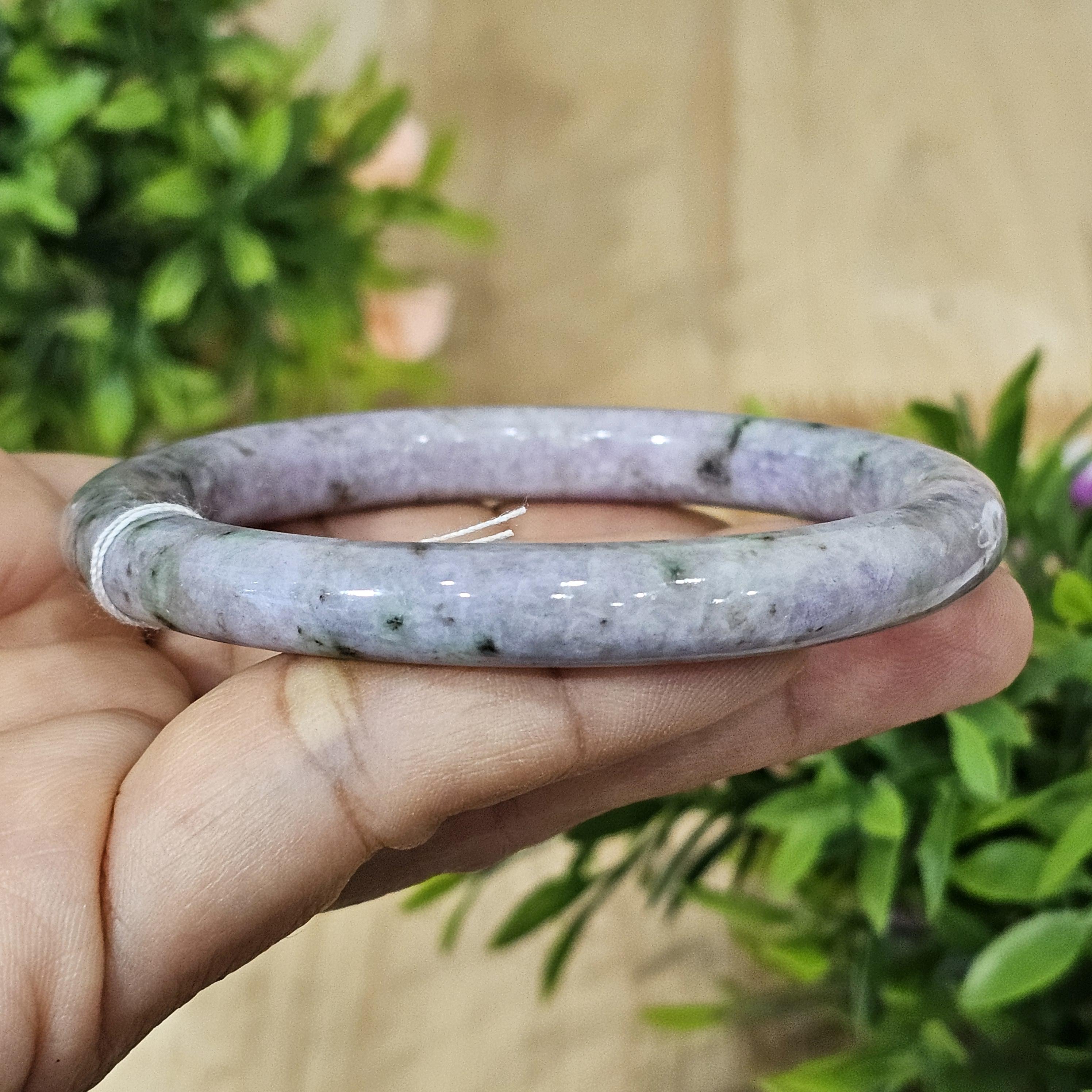 JB6711109 หยก พม่า แท้ Jade กำไลหยก 58.1 มม. (Jadeite bracelet) พม่า (Myanmar)