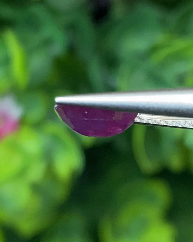 พลอย ทับทิม สยาม (Siam Ruby Sapphire) 1.64 กะรัต (Cts.) พร้อมใบเซอร์ พลอยแท้ อัญมณีมงคลประจําวันเกิด เครื่องประดับพลอย