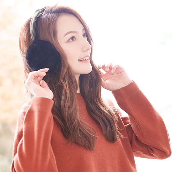 EarMuffs ที่ปิดหูกันหนาวขนนุ่ม แบบคาดผม พับเก็บได้ (12319L)