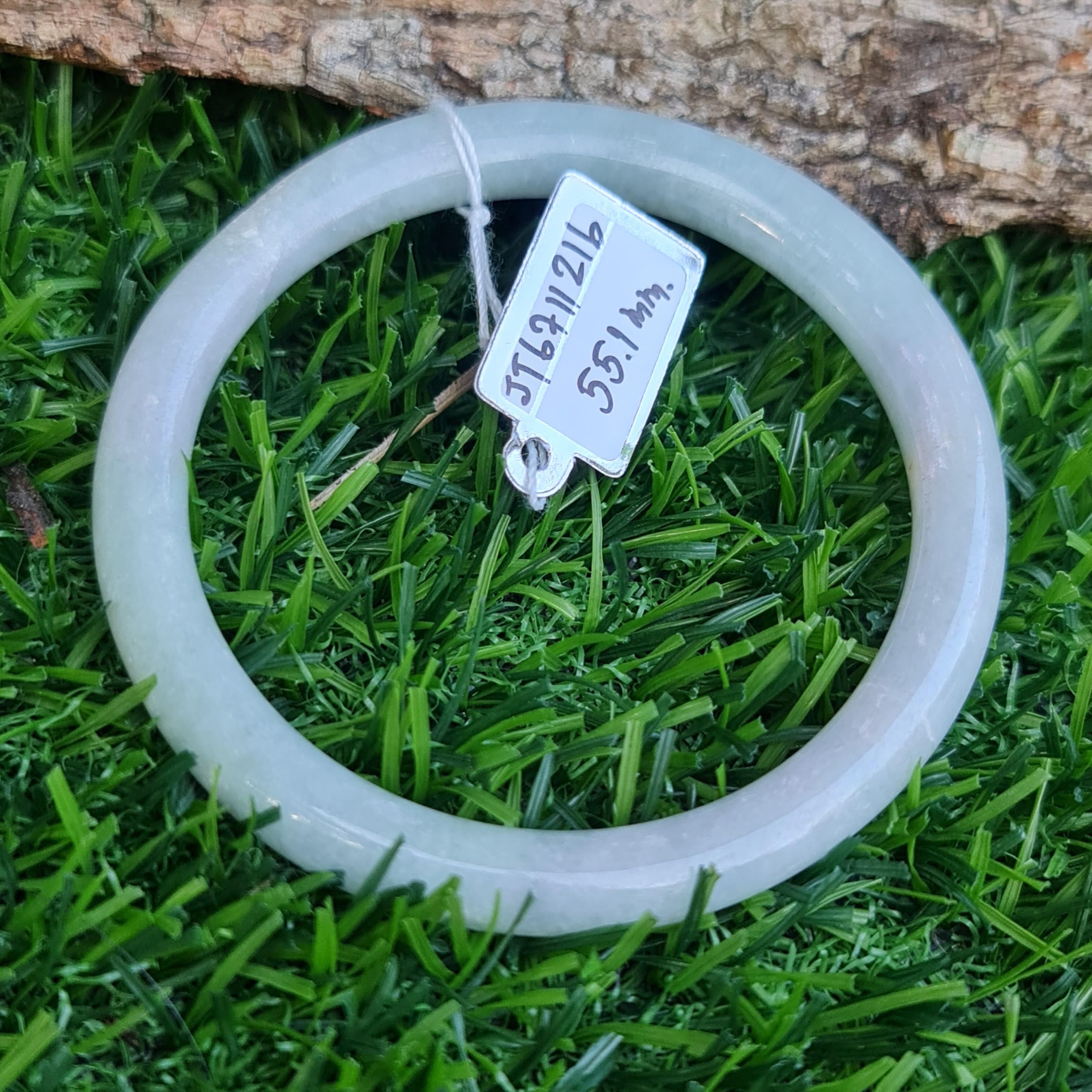 JT6711216 หยก พม่า แท้ Jade กำไลหยก (Jadeite bracelet) พม่า (Myanmar) 55.1 มม.