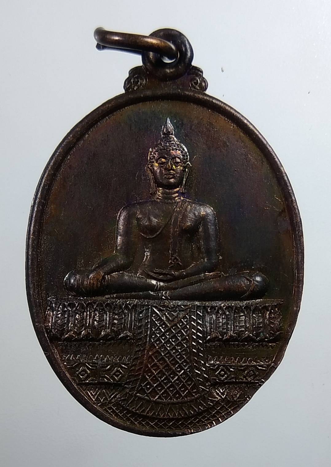 A1827 เหรียญพระพุทธ หลวงพ่อเอียด วัดไผ่ล้อม จ.อยุธยา ปี2537