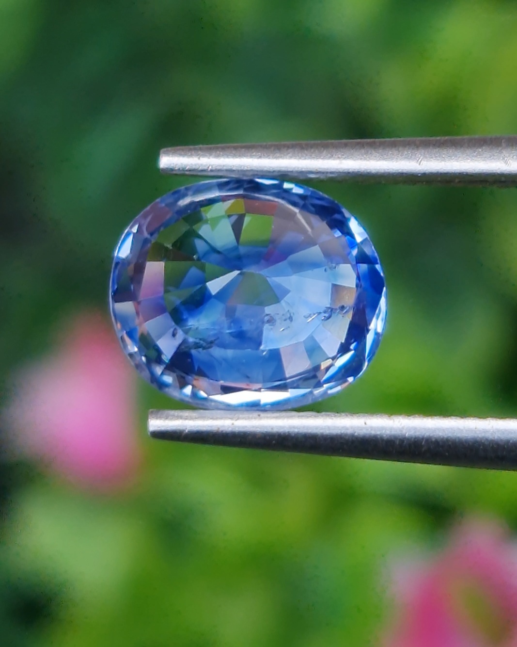 พลอย ไพลิน Blue Sapphire 2.48 กะรัต (Cts.) พร้อมใบเซอร์ พลอยแท้ อัญมณีมงคลประจําวันเกิด เครื่องประดับพลอย