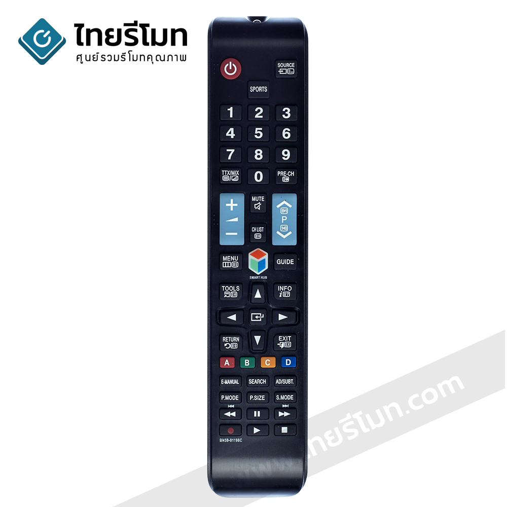 รีโมททีวี Samsung รุ่นBN59-01198C (มีปุ่มSMART HUB / มีปุ่มSPORTS)