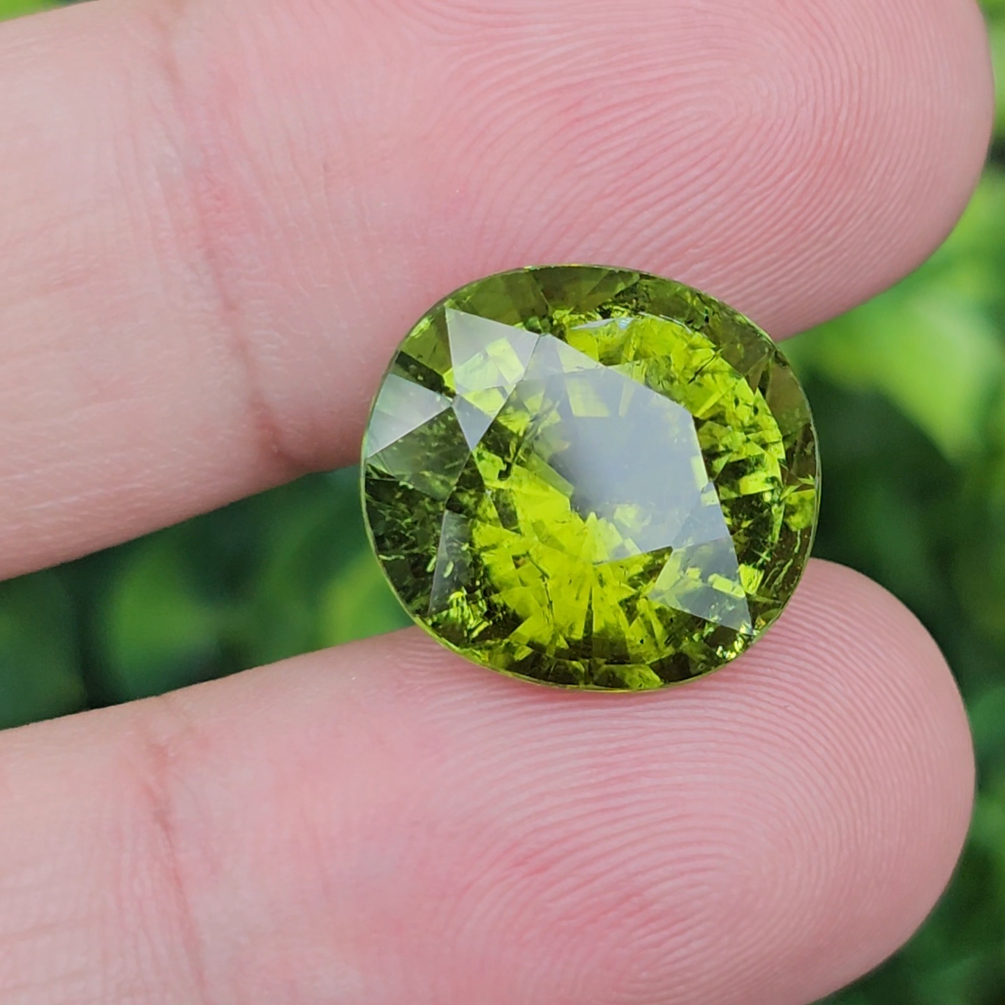 พลอย ทัวร์มาลีน Tourmaline 13.77 กะรัต (Cts.) พลอยแท้อัญมณีมงคล ประจําวันเกิด เครื่องประดับพลอย