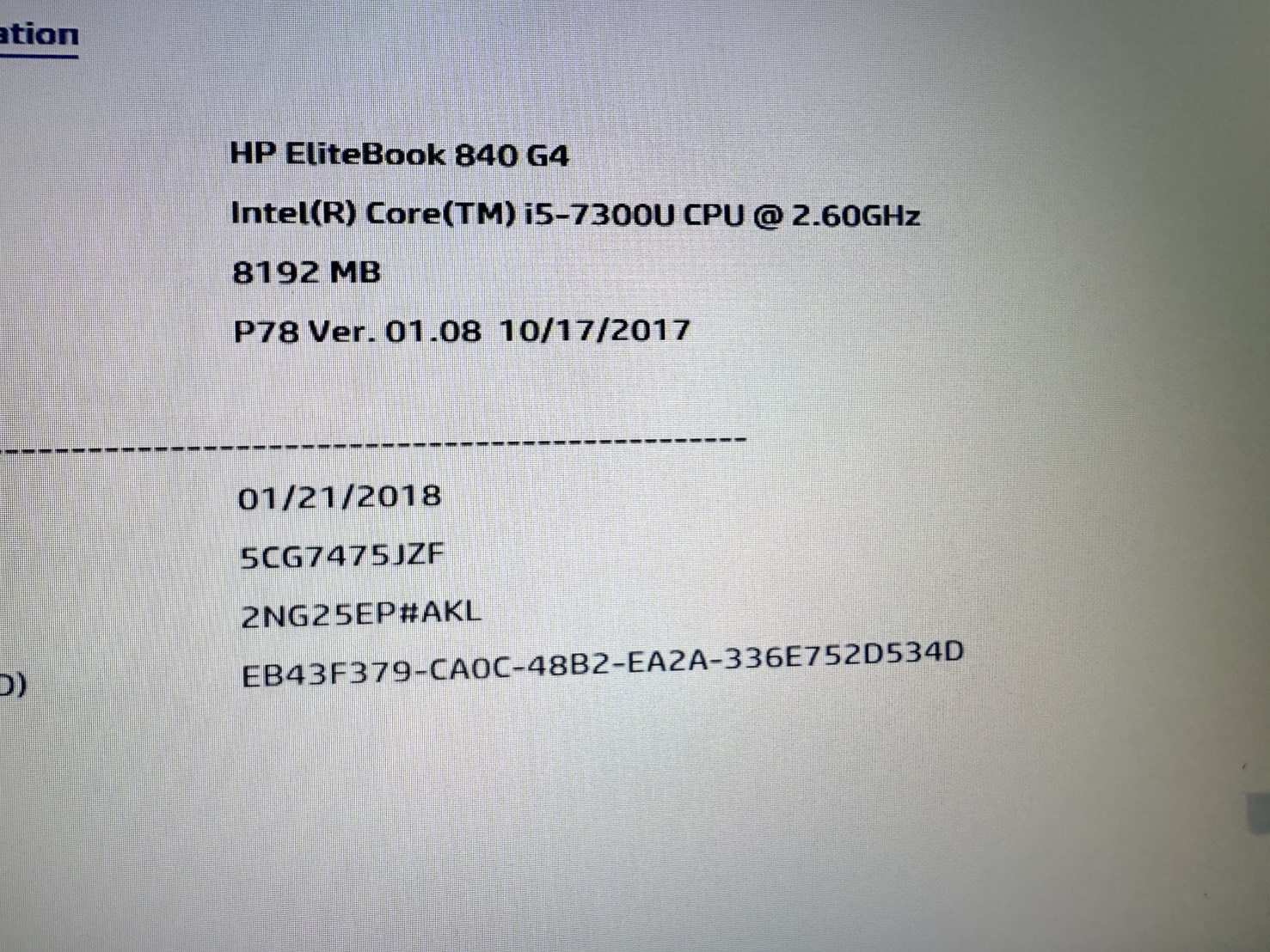 Notebook HP EliteBook 840 G4 (i5-7300U/8GB/M.2 256GB) ไม่มี Adapter แบตเสื่อม จอ Bright ยางรองเครื่องเสื่อม ขอบแตกบิ่น