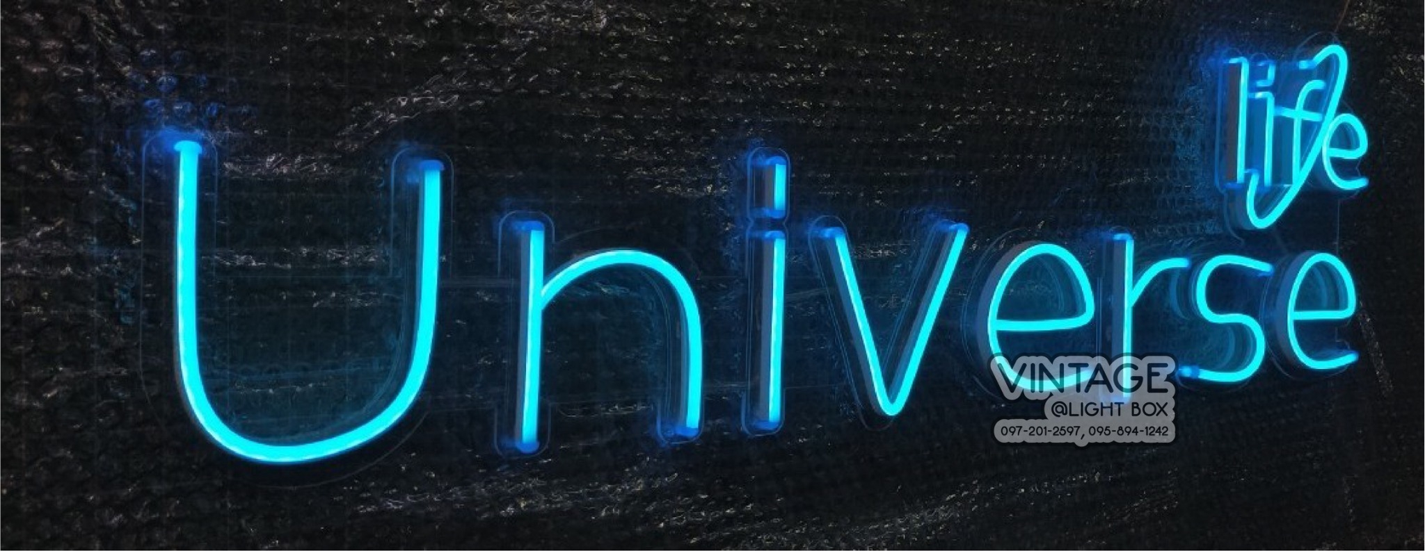 ป้ายไฟนีออนFlex แสงสีฟ้า