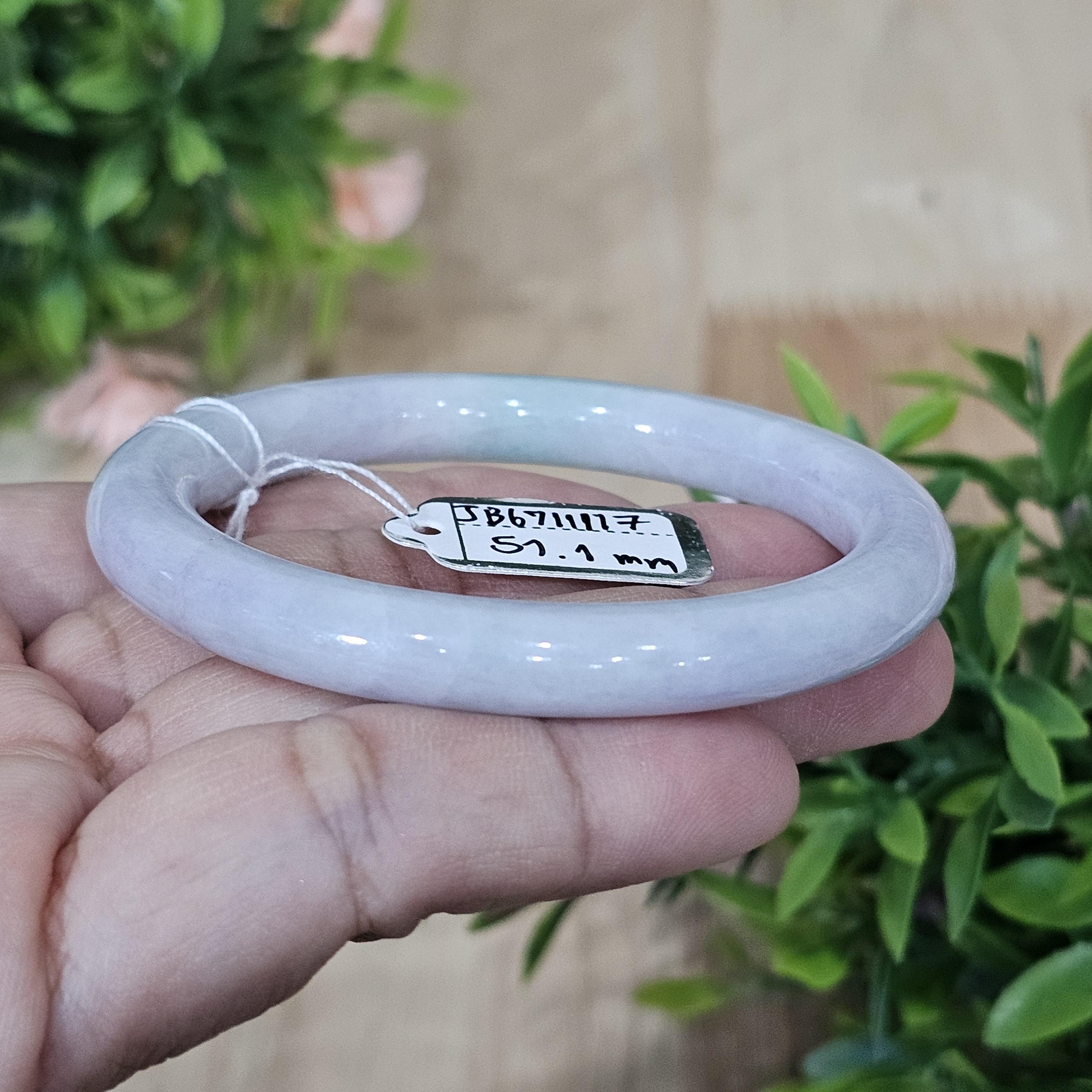 JB6711117 หยก พม่า แท้ Jade กำไลหยก 51.1 มม. (Jadeite bracelet) พม่า (Myanmar)