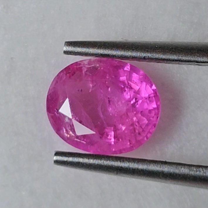 พลอย ชมพู พิ้ง แซฟไฟร์ Pink Sapphire 1.14 กะรัต (Cts.) พลอยแท้ อัญมณีมงคลประจําวันเกิด เครื่องประดับพลอย