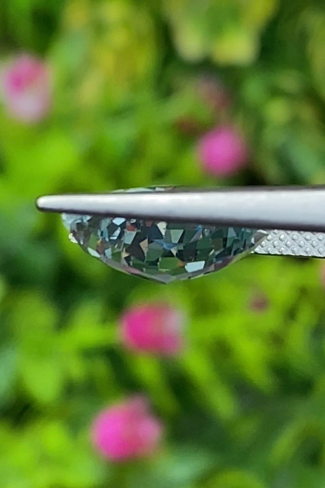 พลอย อความารีน Aquamarine 7.17 กะรัต (Cts.) พลอยแท้ อัญมณีมงคลประจําวันเกิด เครื่องประดับพลอย