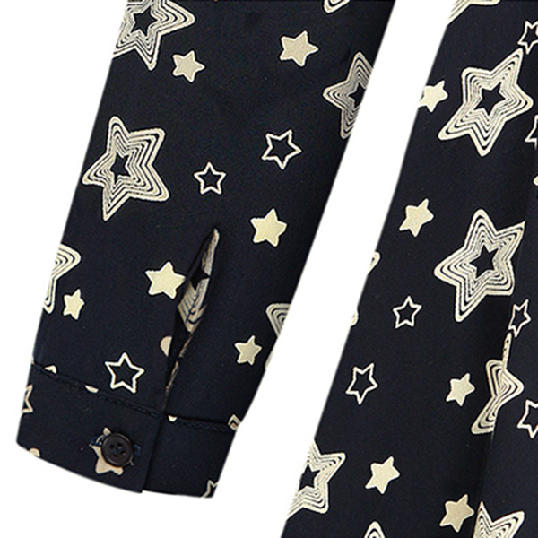 เดรสเชิ้ตลายดาว เอวจั๊ม แขนยาวแต่งสแนป (11429X)