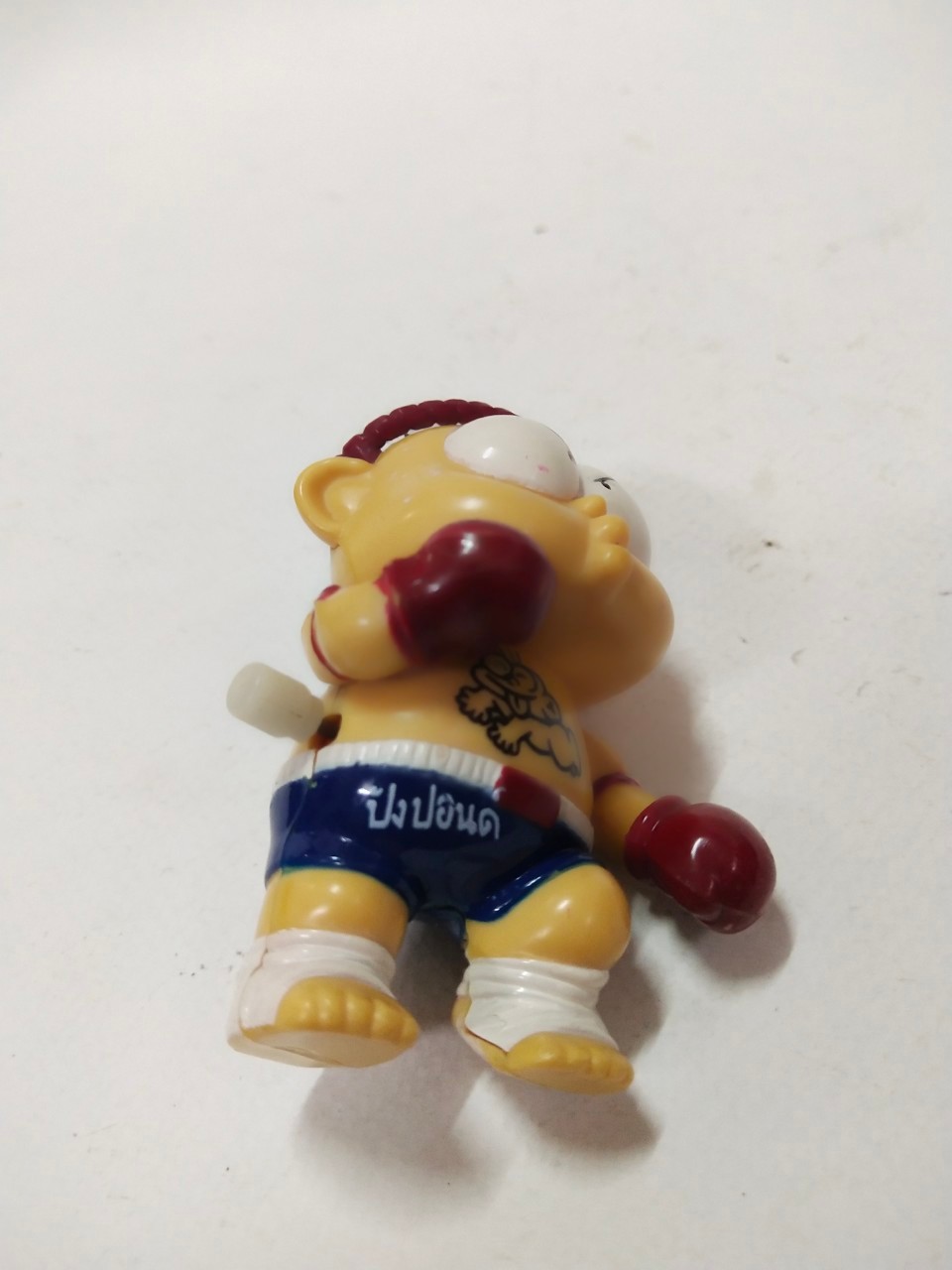 ตุ่นพลาสติก ปังปอน มวยไทย งานเก่าเก็บสะสม มือสองตามสภาพ มีรอยบ้าง