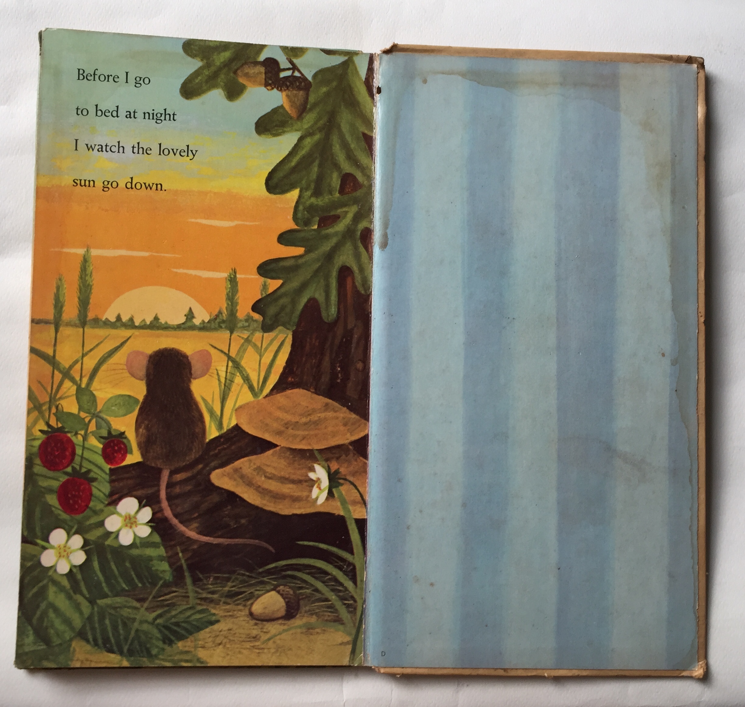 หนังสือนิทานเก่าภาพสวยปกแข็ง ปี 1964 ฉบับภาษาอังกฤษ "I am a Mouse", a golden sturdy happy book **มีตำหนิตามภาพ