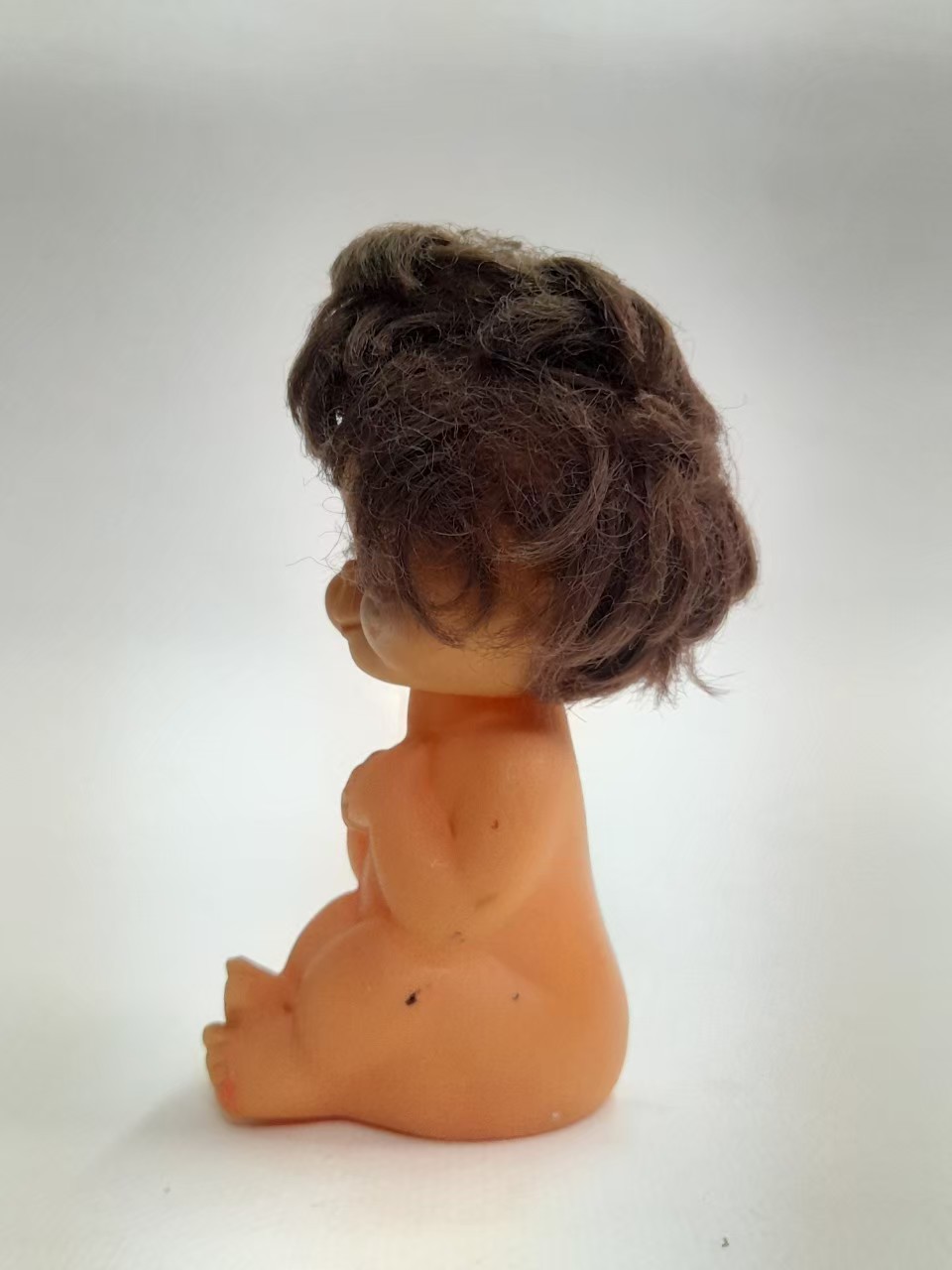 มีหลายภาพ,ตุ๊กตาเด็ก ตัวยางผมไนล่อน งานเก่าหายาก งานเรทโทรย้อนยุค มือสองสภาพดี