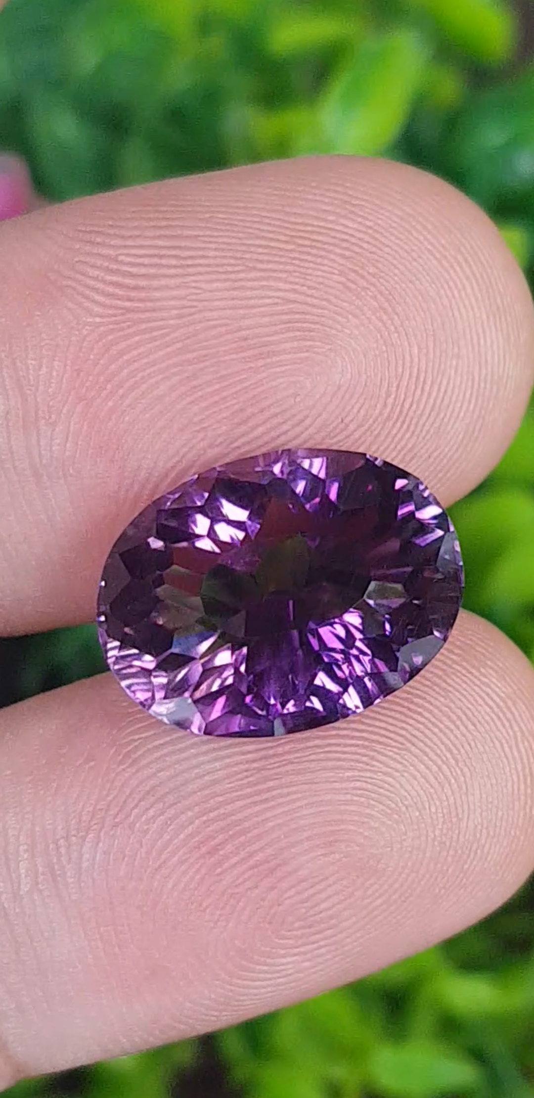 พลอย อเมทิส Amethyst 10.80 กะรัต (Cts.) พลอยแท้ อัญมณีมงคลประจําวันเกิด เครื่องประดับพลอย