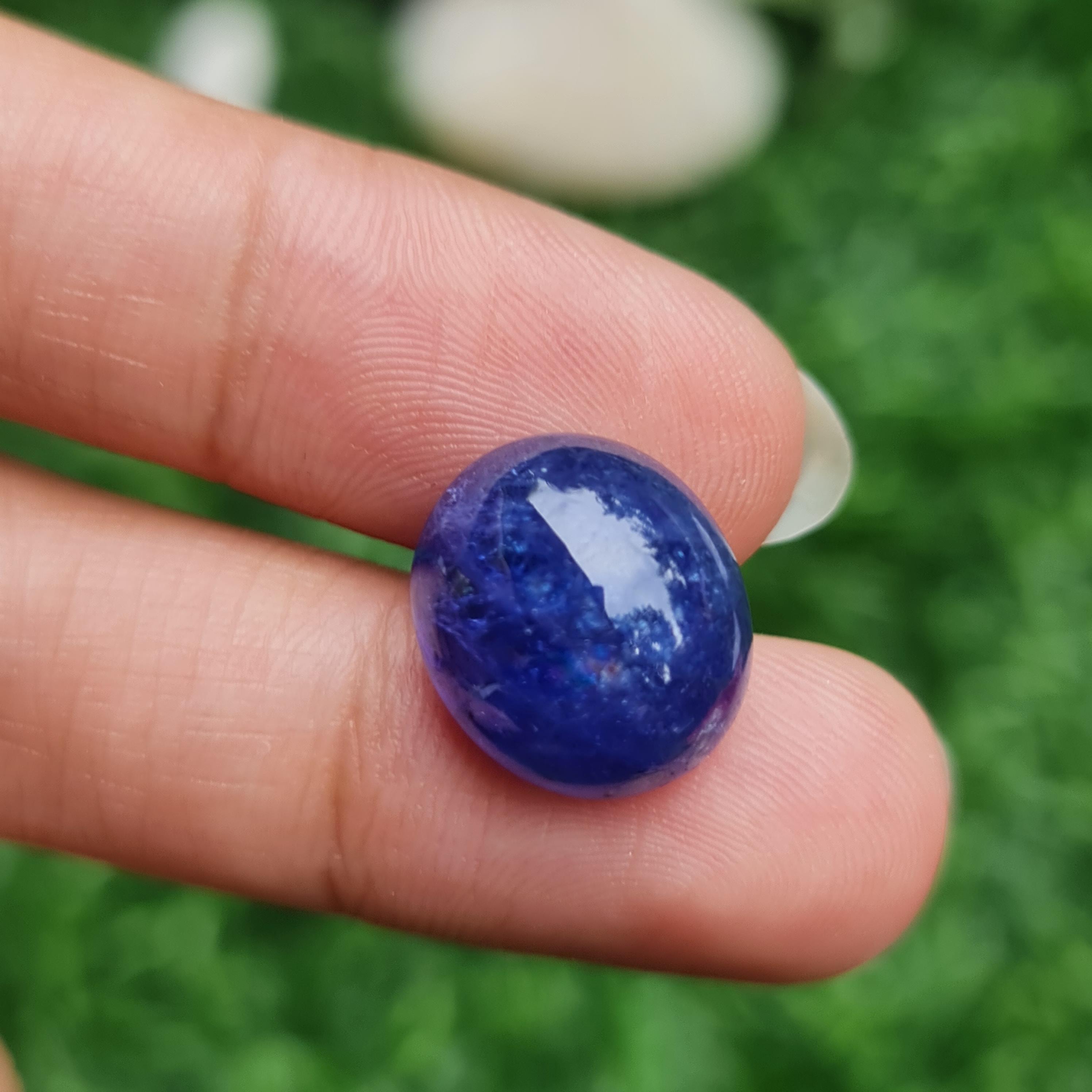 พลอย แทนซาไนท์ Tanzanite 14.95 กะรัต (Cts.) พลอยแท้ อัญมณีมงคลประจําวันเกิด เครื่องประดับพลอย