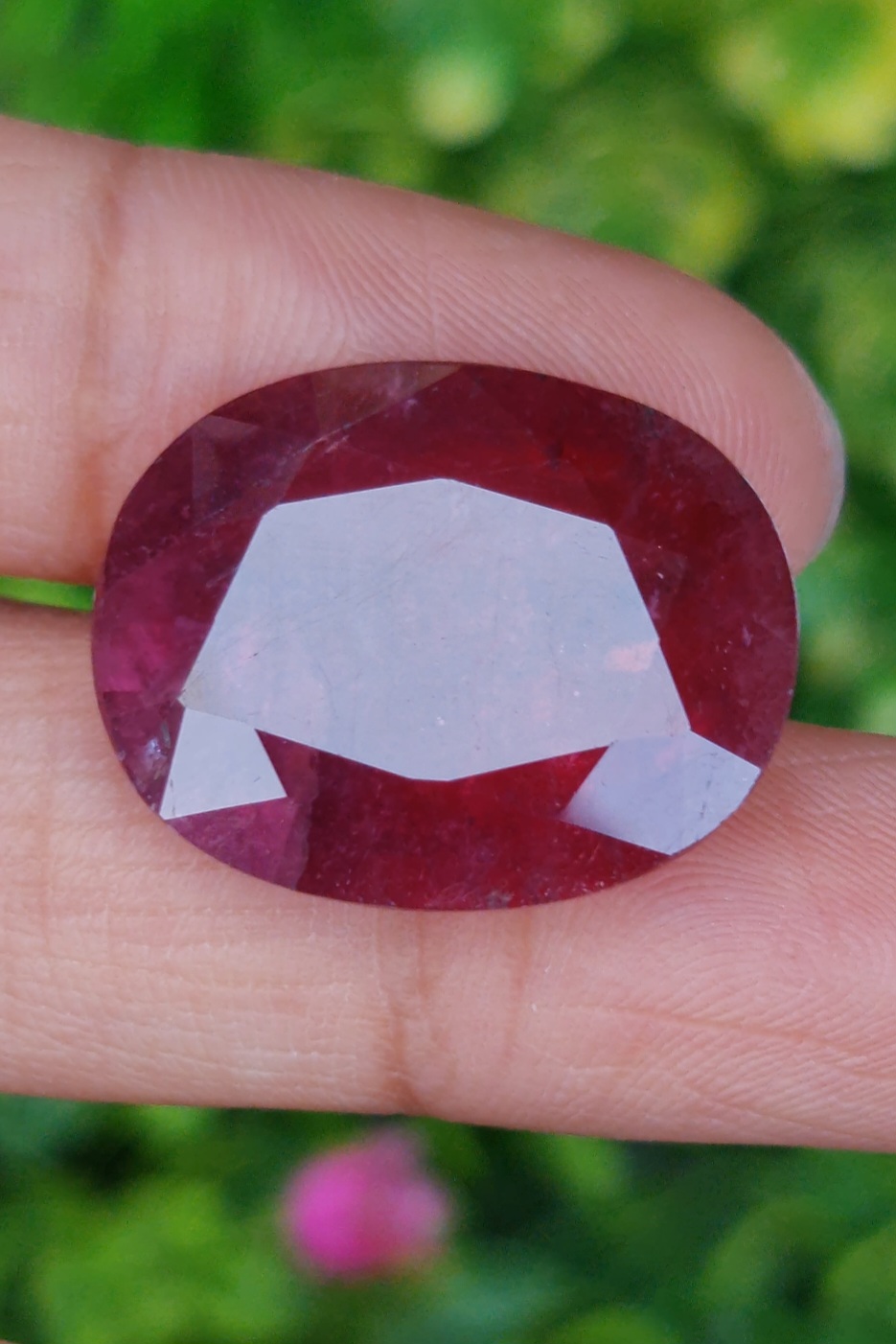 พลอย ทับทิม (Ruby Sapphire) 30.12 กะรัต (Cts.) พลอยแท้ อัญมณีมงคลประจําวันเกิด เครื่องประดับพลอย