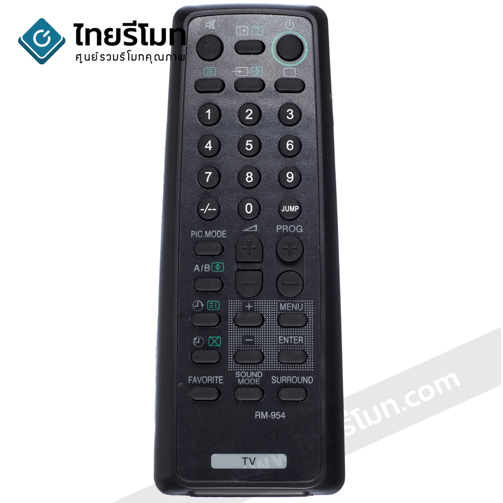 รีโมททีวี Sony รุ่น954 (ดำ) *กดดูรายละเอียดสินค้าก่อนสั่งซื้อ*