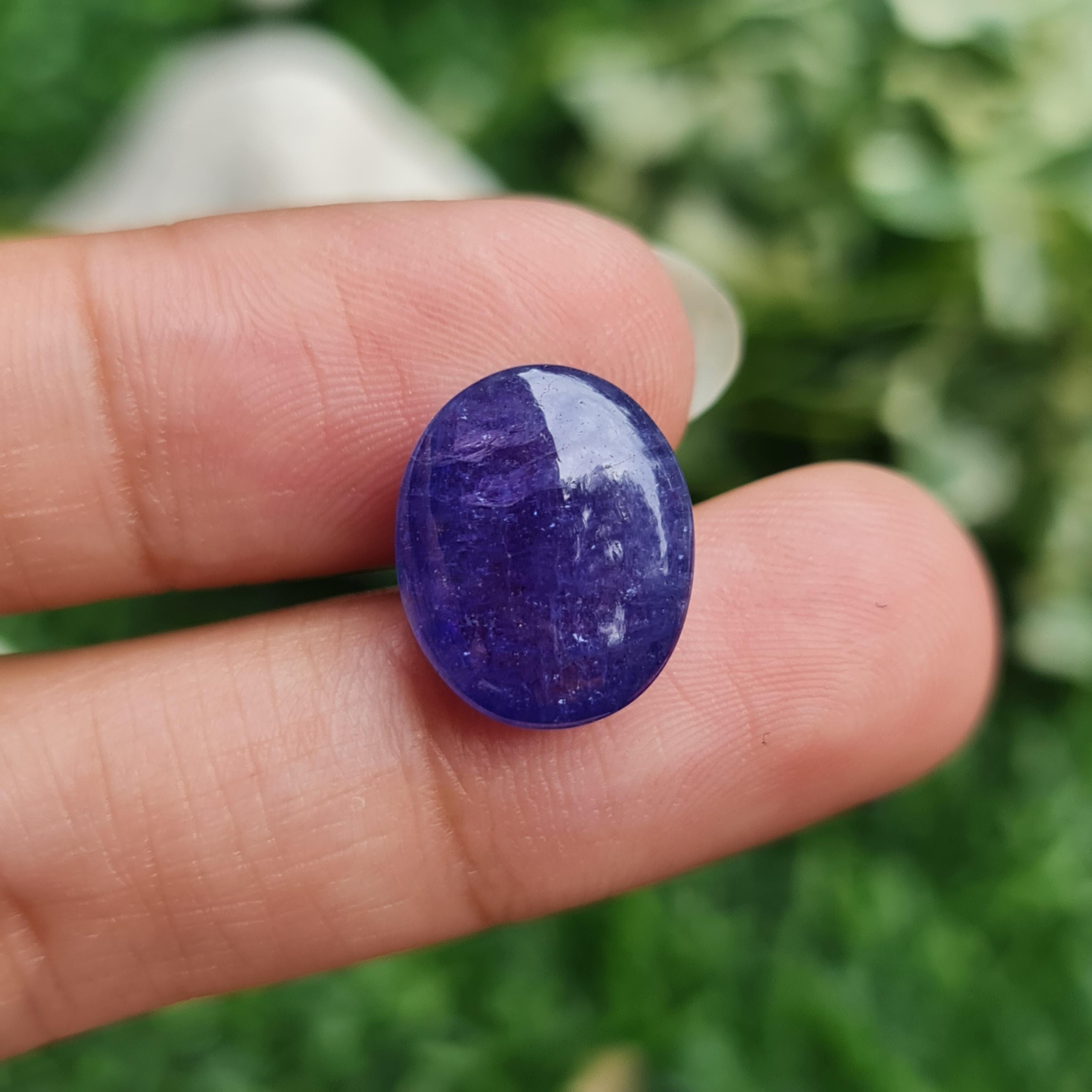 พลอย แทนซาไนท์ Tanzanite 11.26 กะรัต (Cts.) พลอยแท้ อัญมณีมงคลประจําวันเกิด เครื่องประดับพลอย