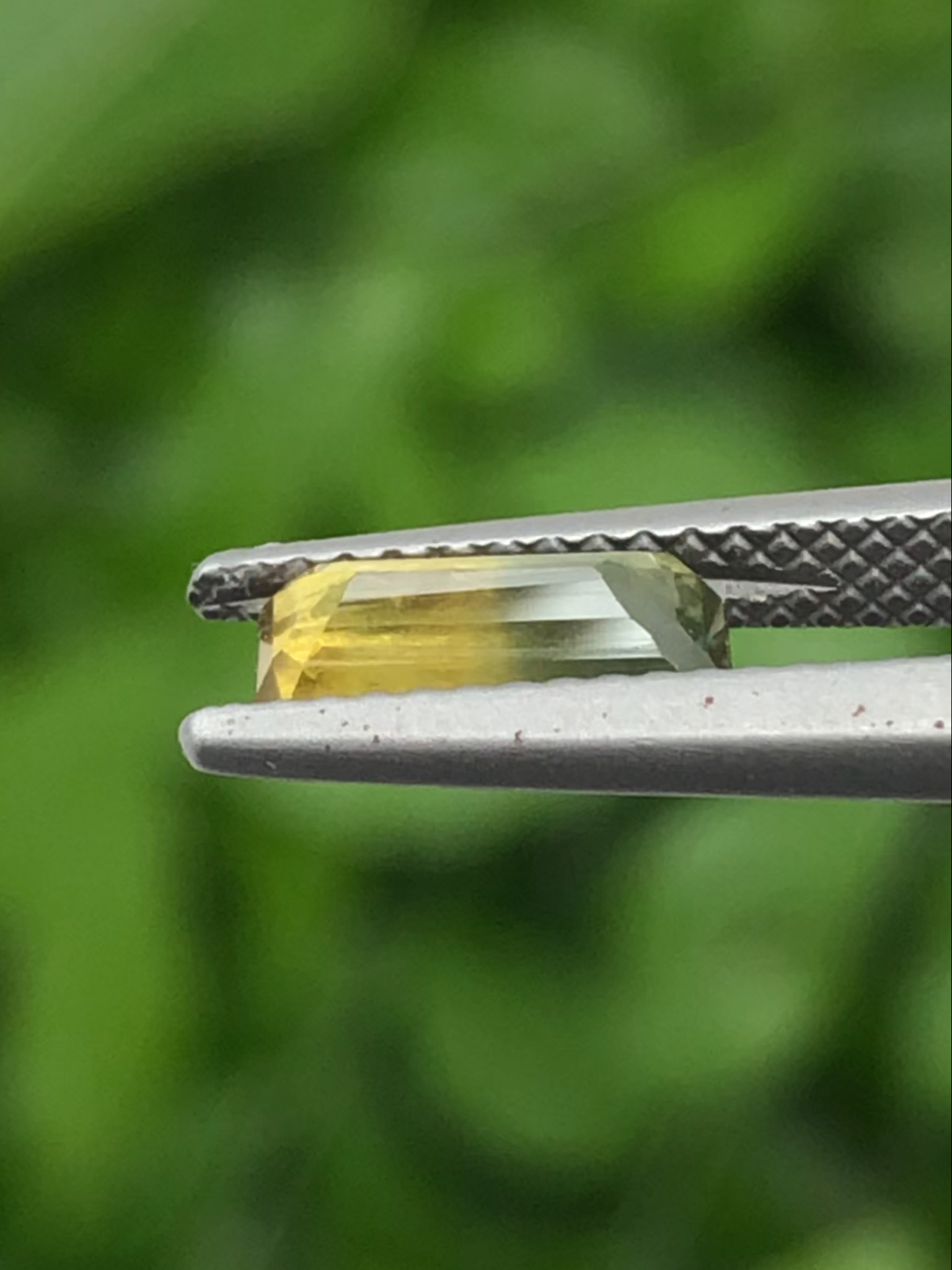 พลอย แซฟไฟร์ 2 สี Bi Color Sapphire 1.19 กะรัต (Cts.) พลอยแท้ อัญมณีมงคลประจําวันเกิด เครื่องประดับพลอย