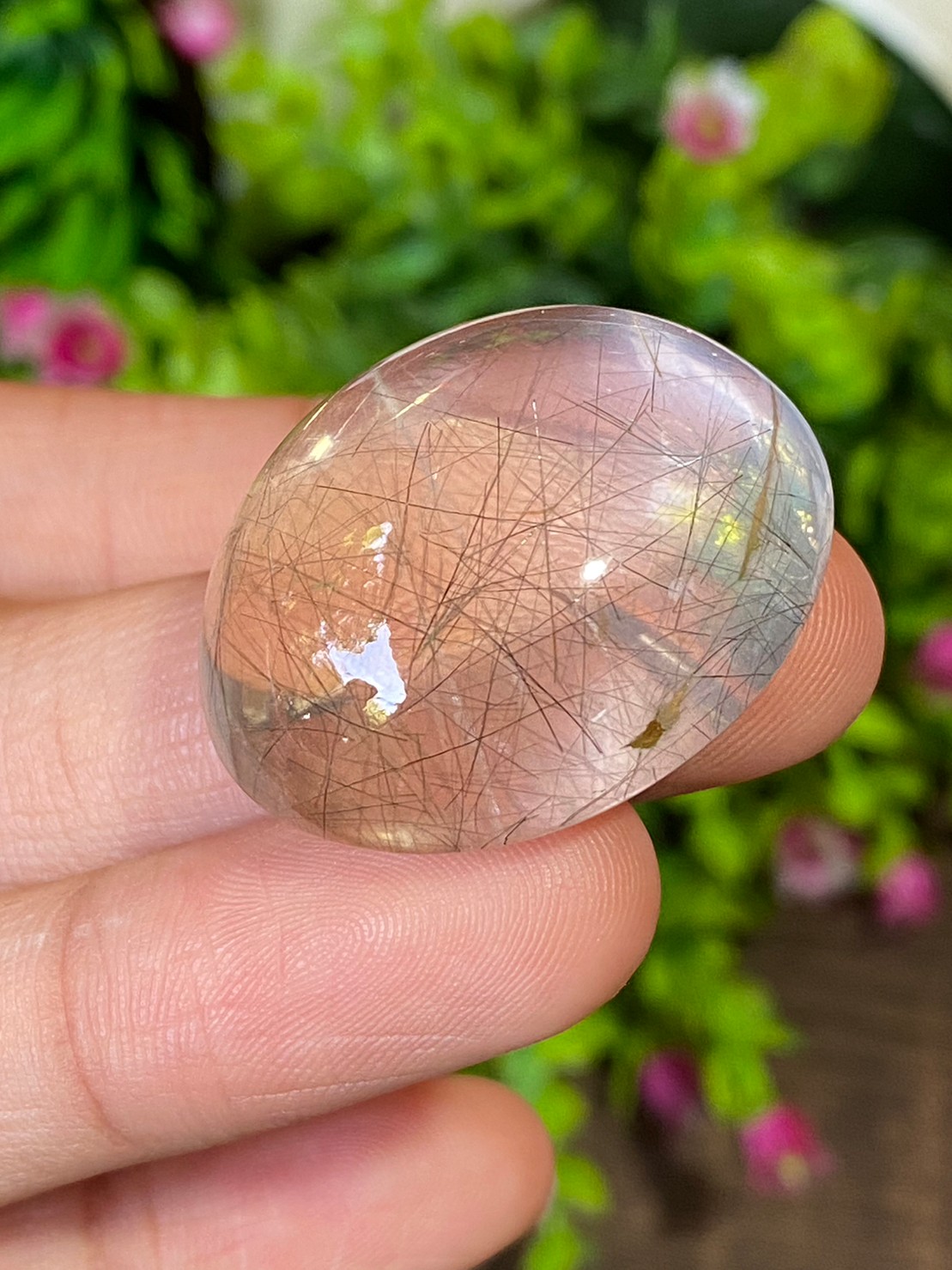 ไหมทอง ควอตซ์ Yellow Rutilated Quartz 86.82 กะรัต Cts. พลอยแท้ อัญมณีมงคลประจําวันเกิด เครื่องประดับพลอย