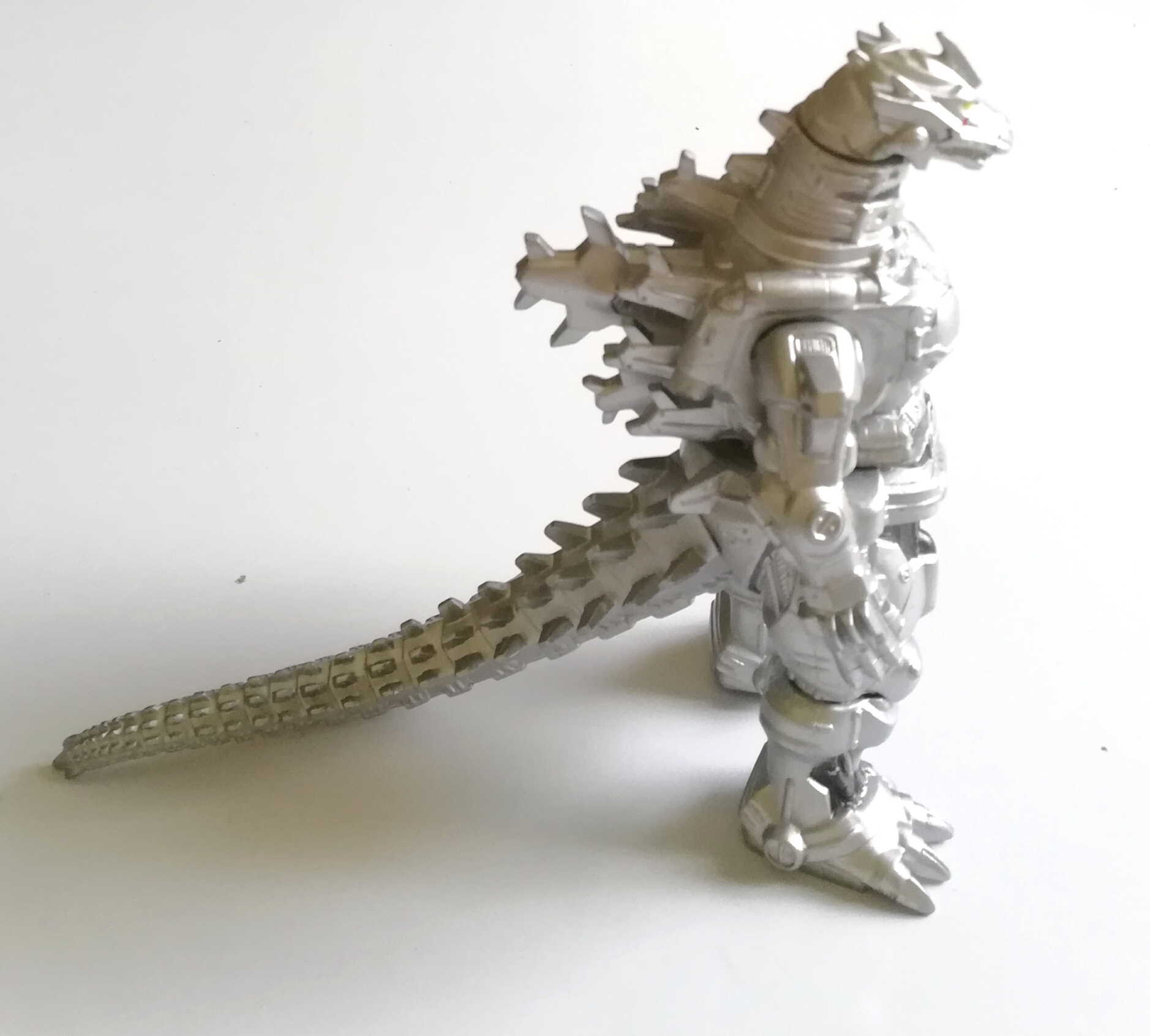 ซอฟ6นิ้ว เมก้าก๊อตซิลล่า2003 ตัวสีเงิน ซอฟไวนิล หาง-แขน-ขา หมุนได้ ขนาด 6",Model Soft Vinyl Mega Godzilla with movable hands, legs and tail, movie monster