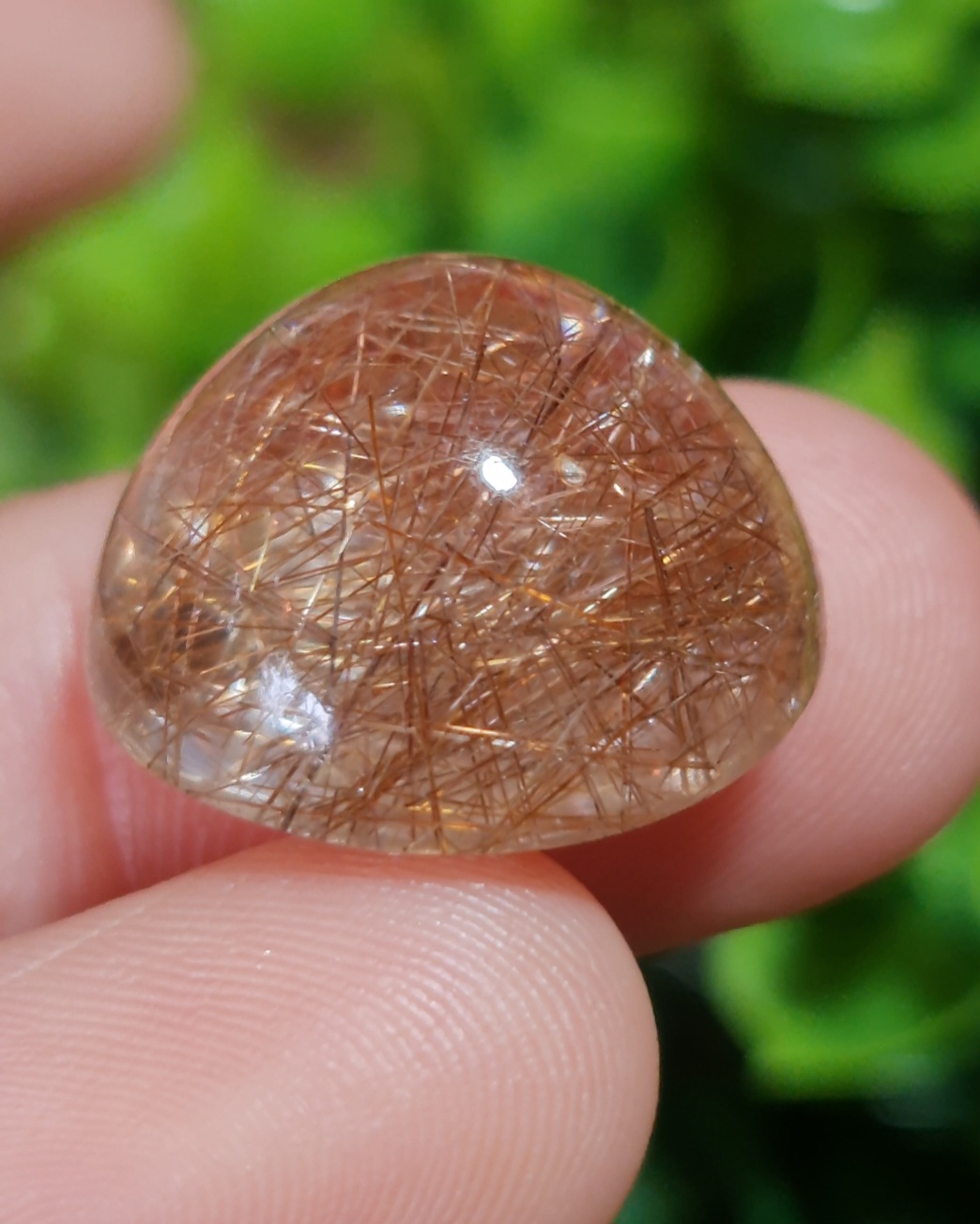 ไหมทอง ควอตซ์ Golden Rutilated Quartz 24.09 กะรัต Cts. พร้อมใบเซอร์ พลอยแท้ อัญมณีมงคลประจําวันเกิด เครื่องประดับพลอย