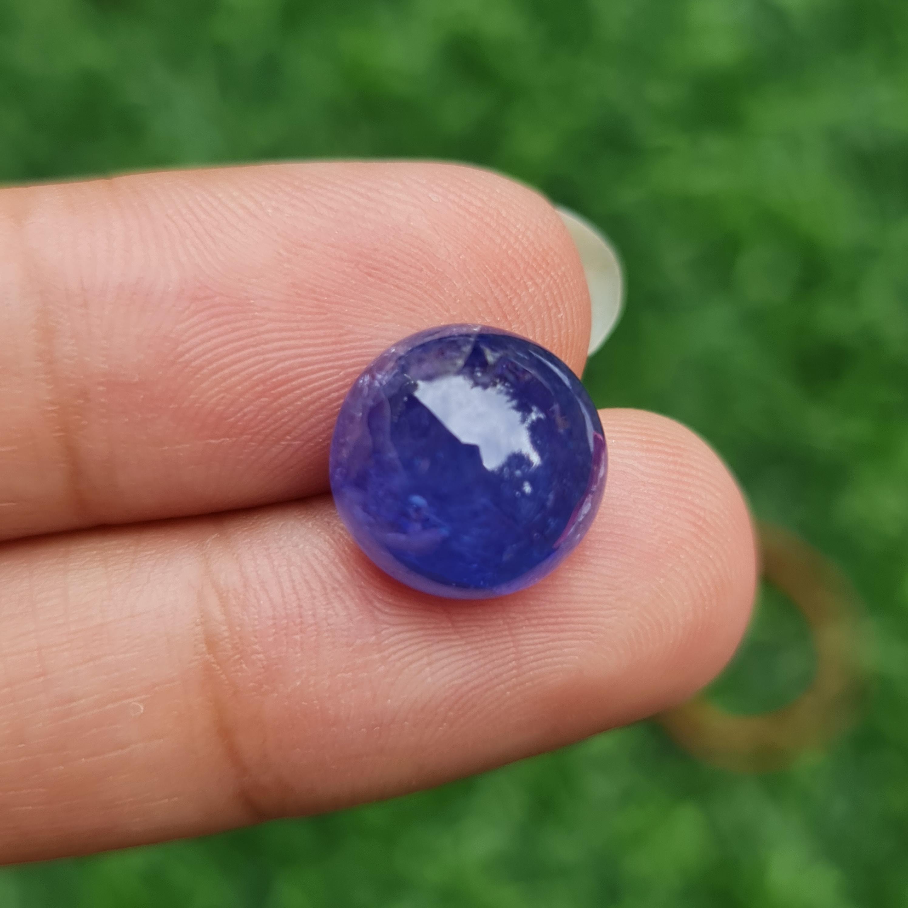 พลอย แทนซาไนท์ Tanzanite 8.94 กะรัต (Cts.) พลอยแท้ อัญมณีมงคลประจําวันเกิด เครื่องประดับพลอย